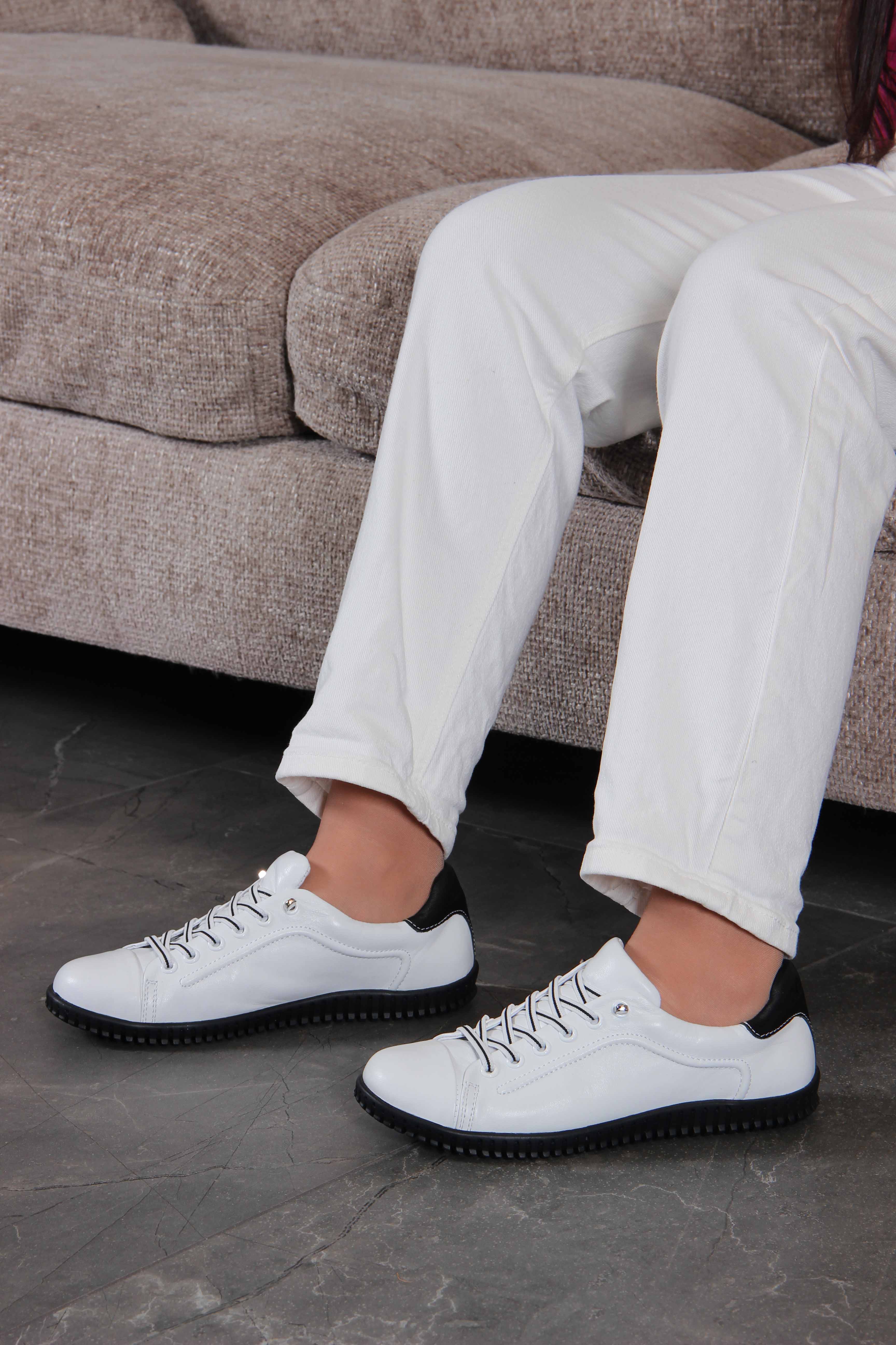 картинка Кеды ED'ART 157.8000'bl. Белый-черный от интернет магазина