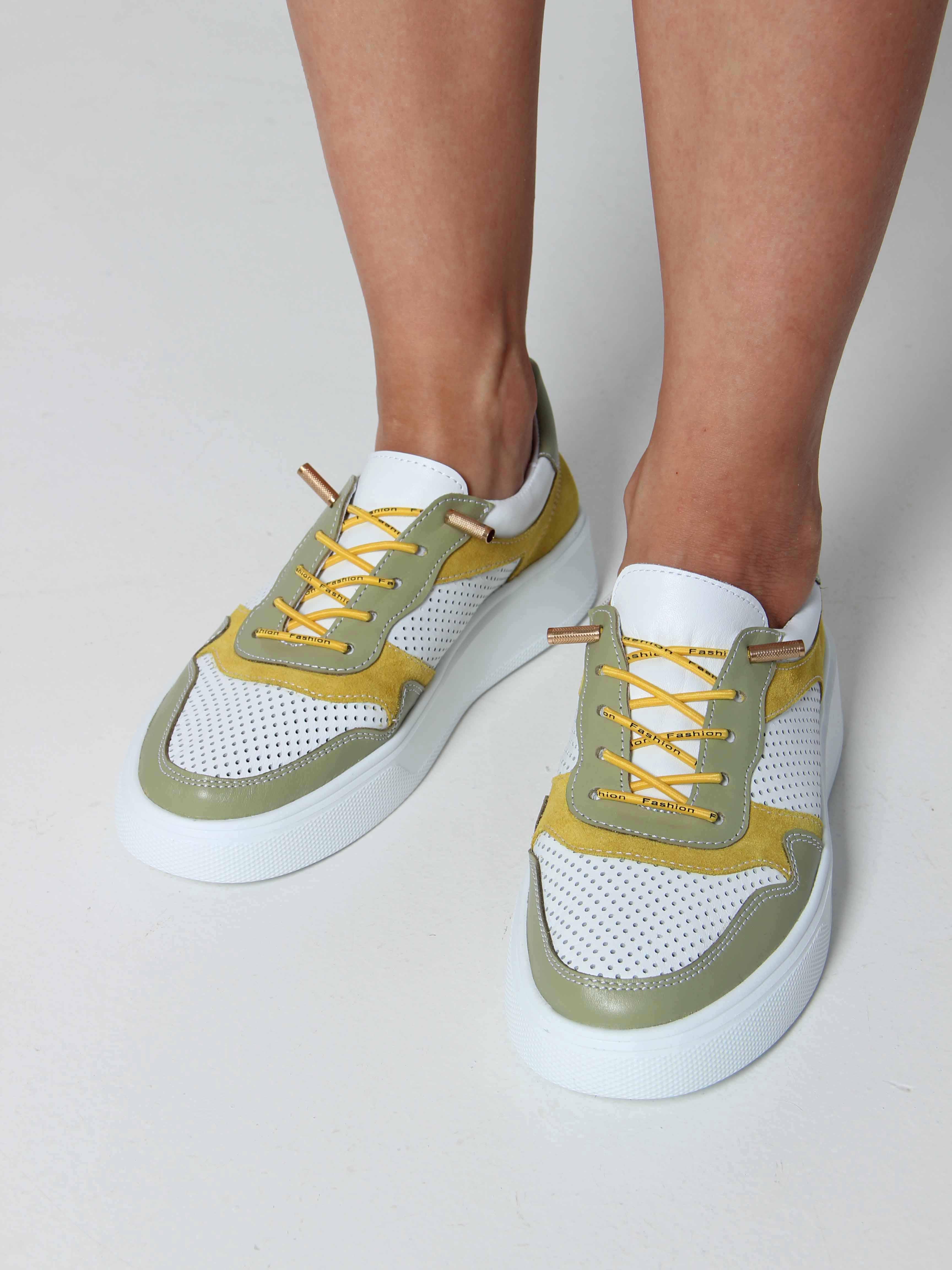 картинка Кеды ED'ART 149.LusiR2'w. Авокадо желтый от интернет магазина