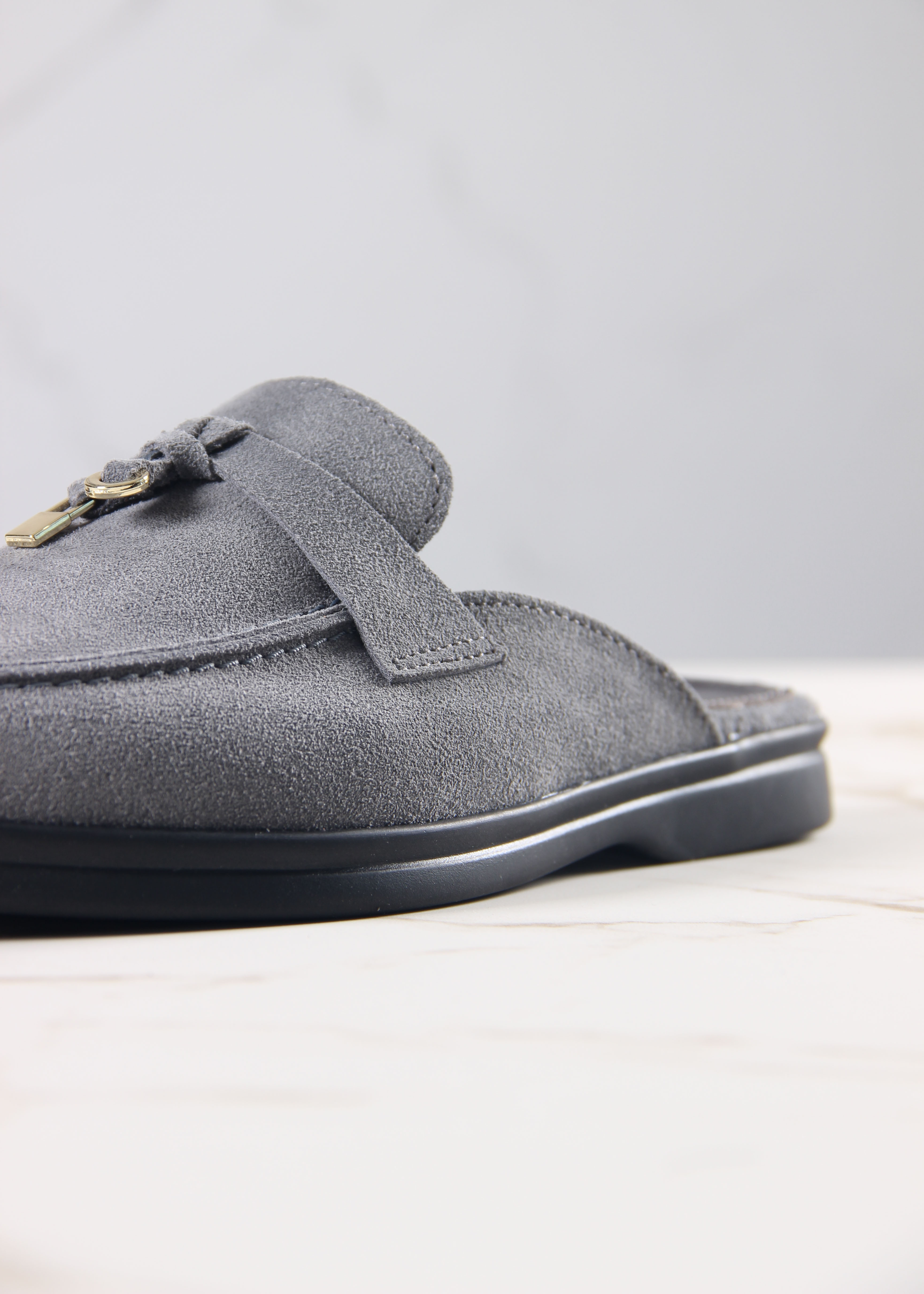 картинка Мюли ED'ART 1070.2614'bl. серый замша от интернет магазина