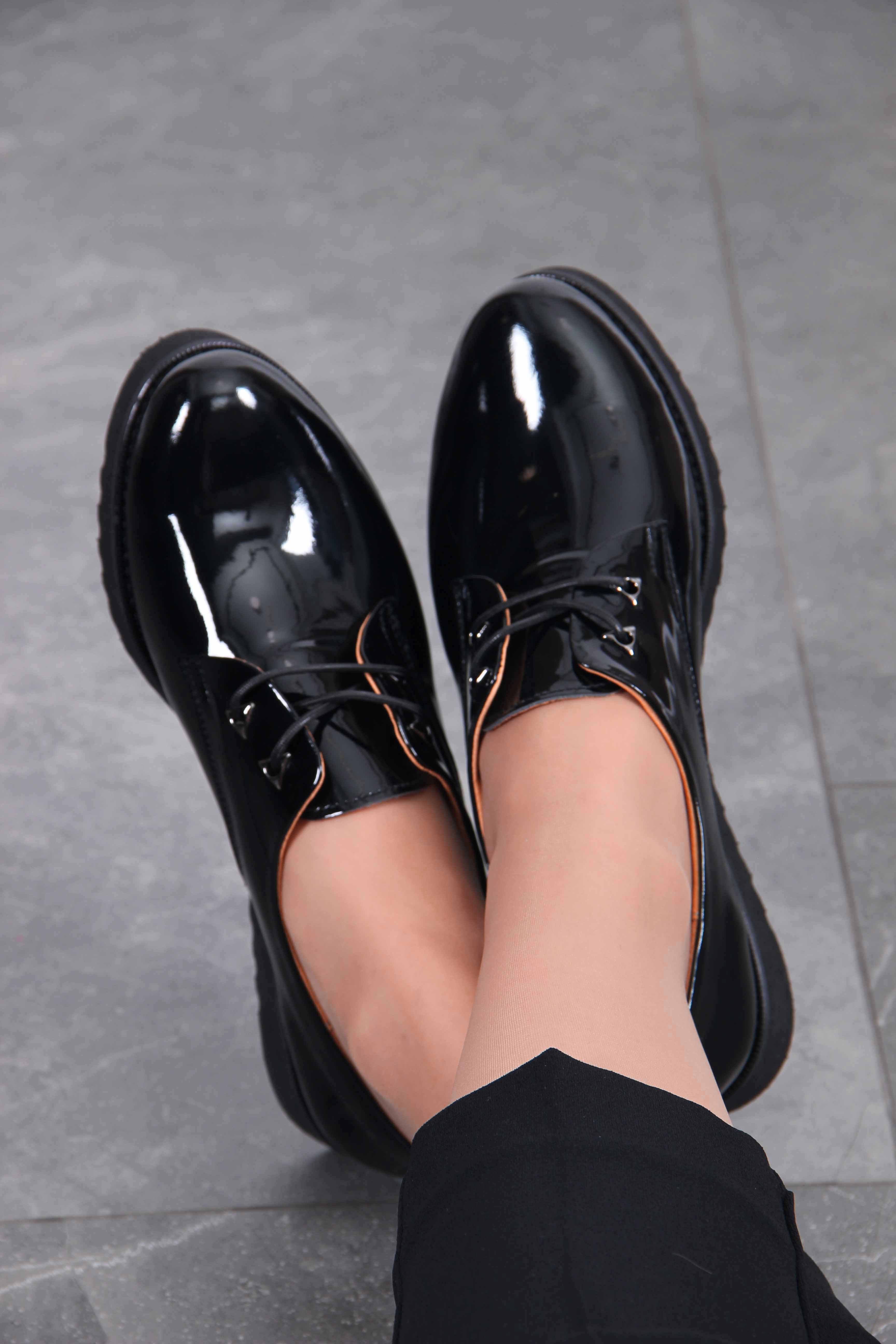 картинка Туфли полуботинки ED'ART 102.man'bl. Черный-лак от интернет магазина