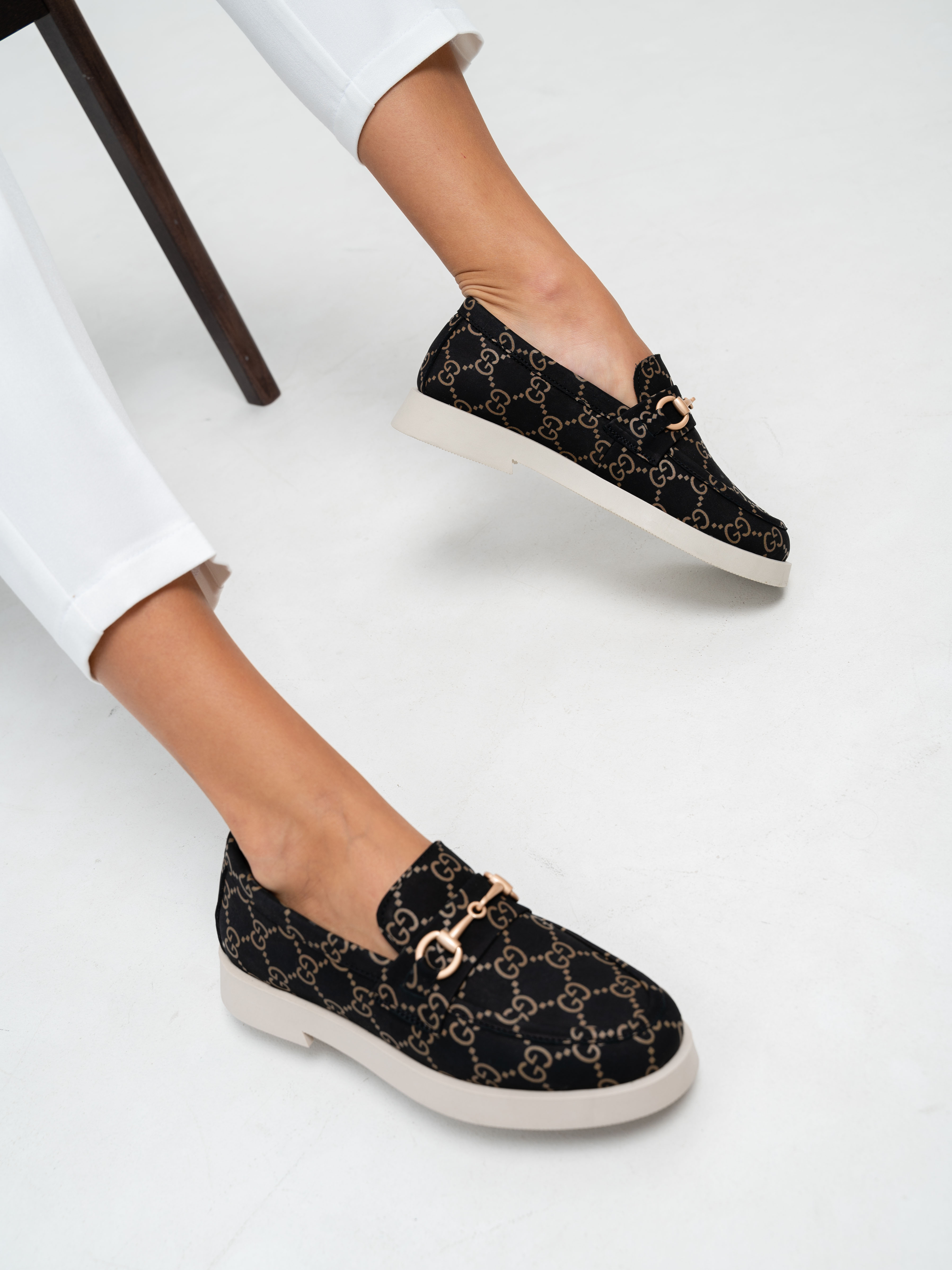 картинка Лоферы туфли ED'ART 172.1841'be. черный гуччи от интернет магазина