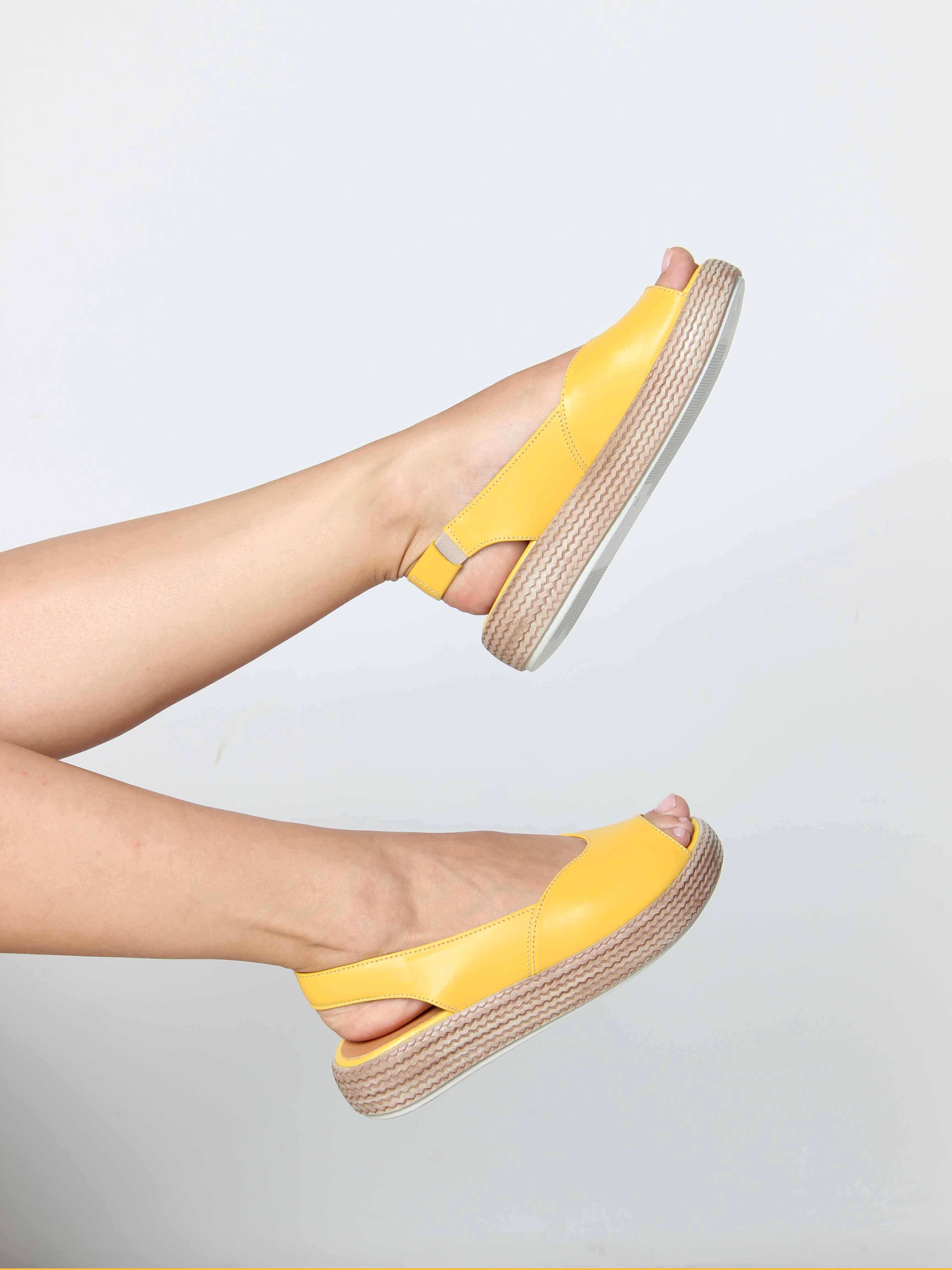 картинка Босоножки ED'ART 1042.2530'be. Желтый от интернет магазина