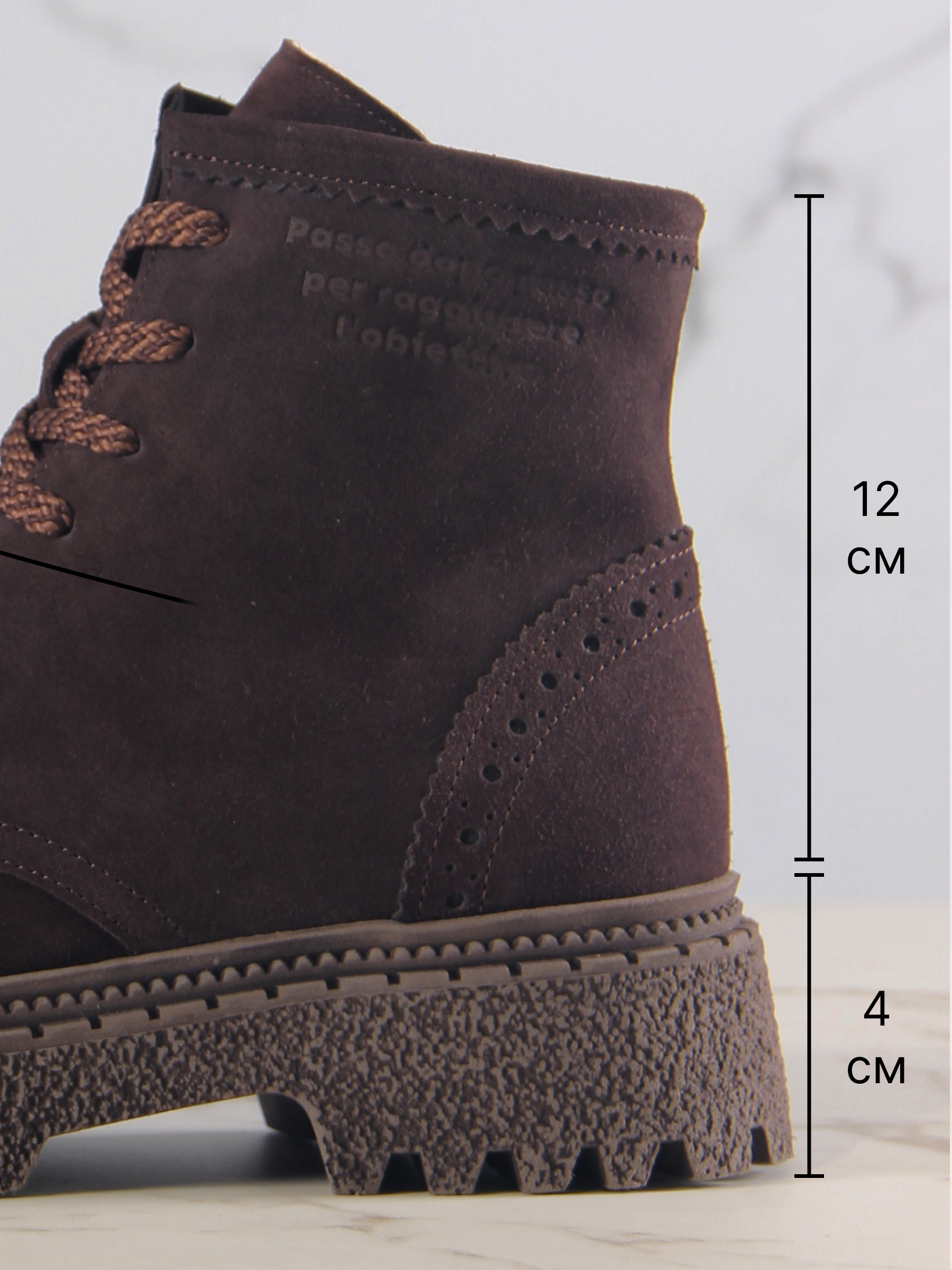 картинка Ботинки ED'ART 319.22511'br. Коричневый замша от интернет магазина