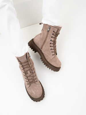 Ботинки ED'ART 327.22511'br.Капучино замша