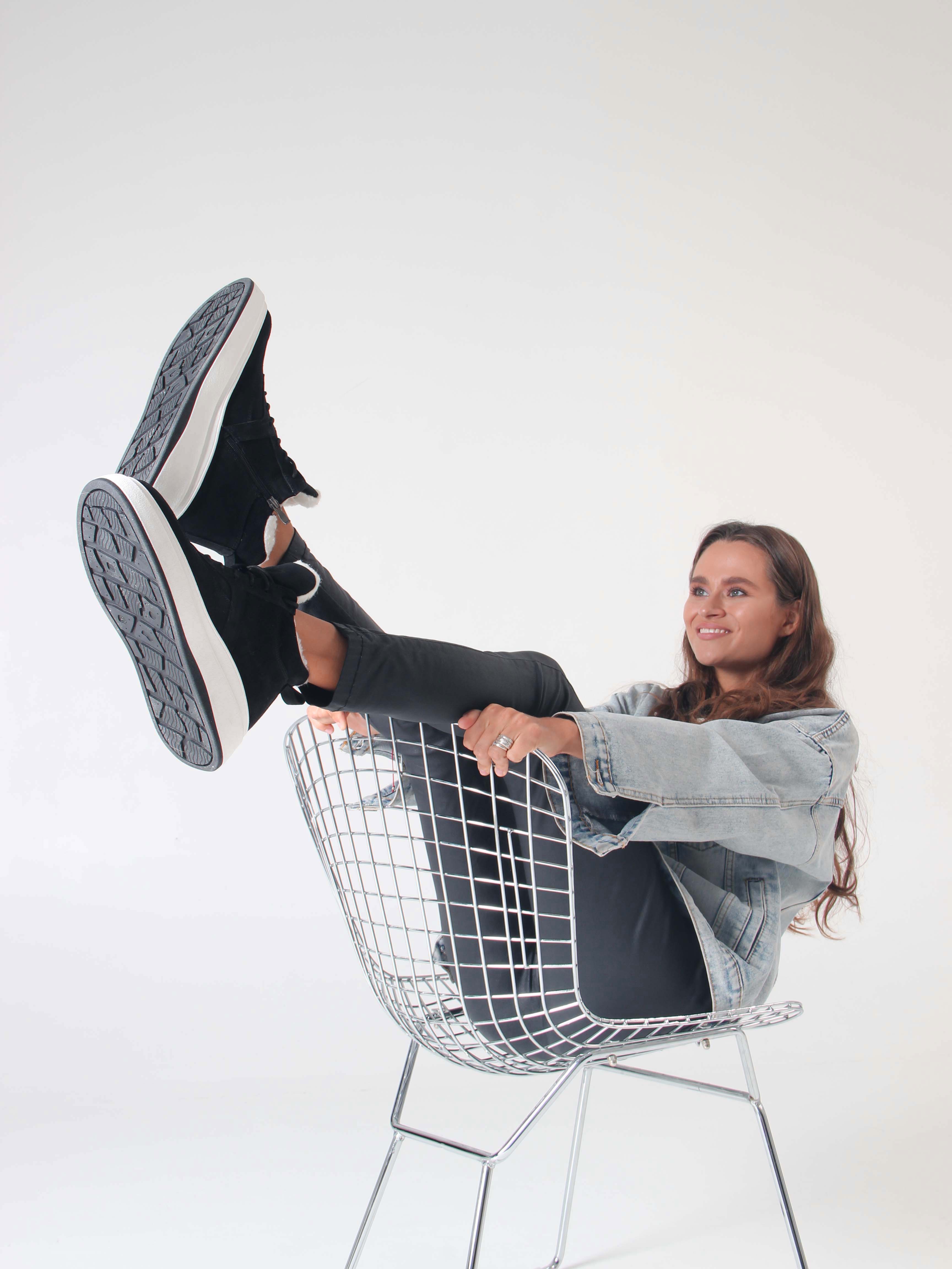 картинка Ботинки ED'ART 260.windy'w. черный замш от интернет магазина