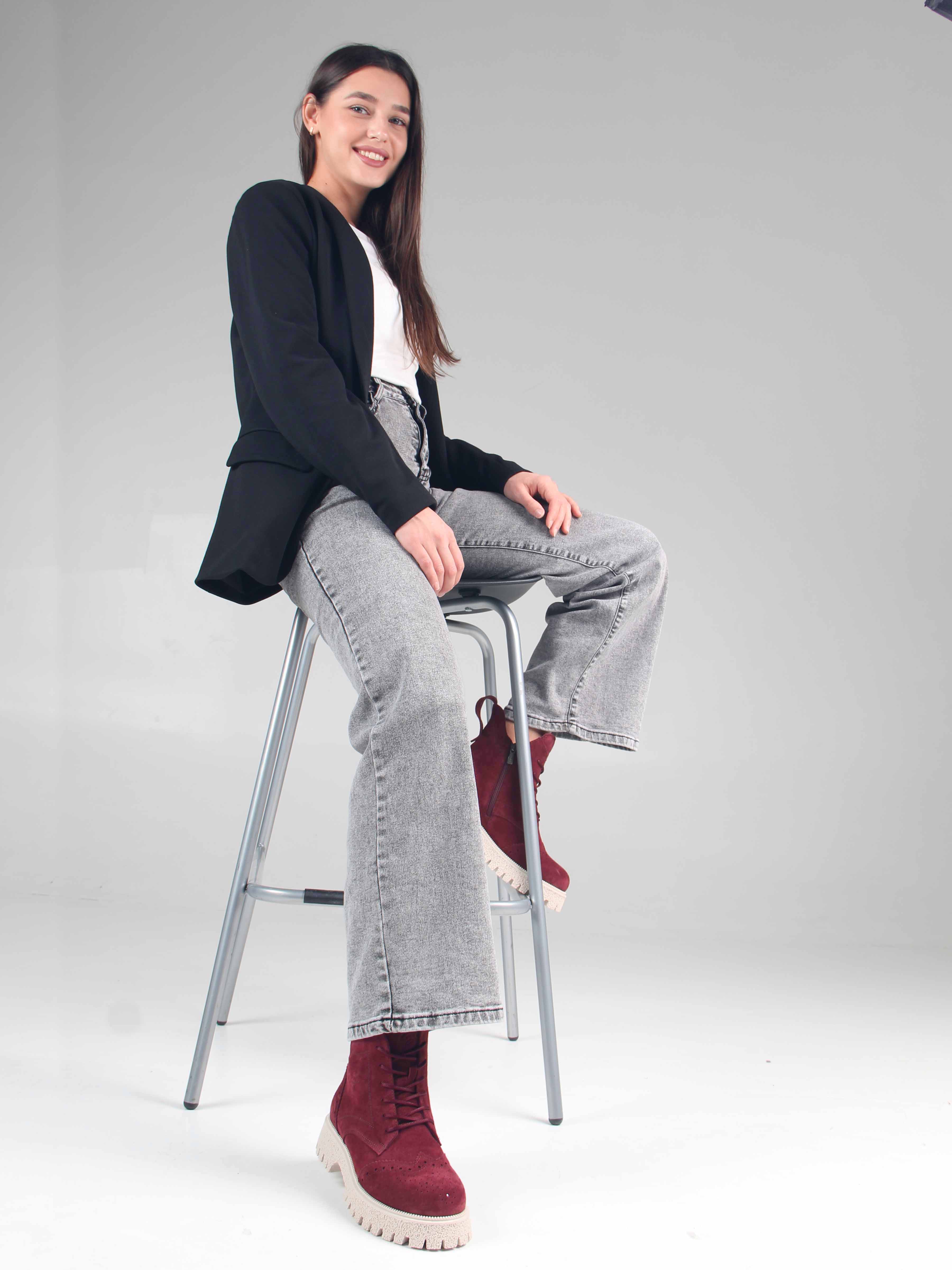 картинка Ботинки ED'ART 338.1541'be. бордо замша от интернет магазина