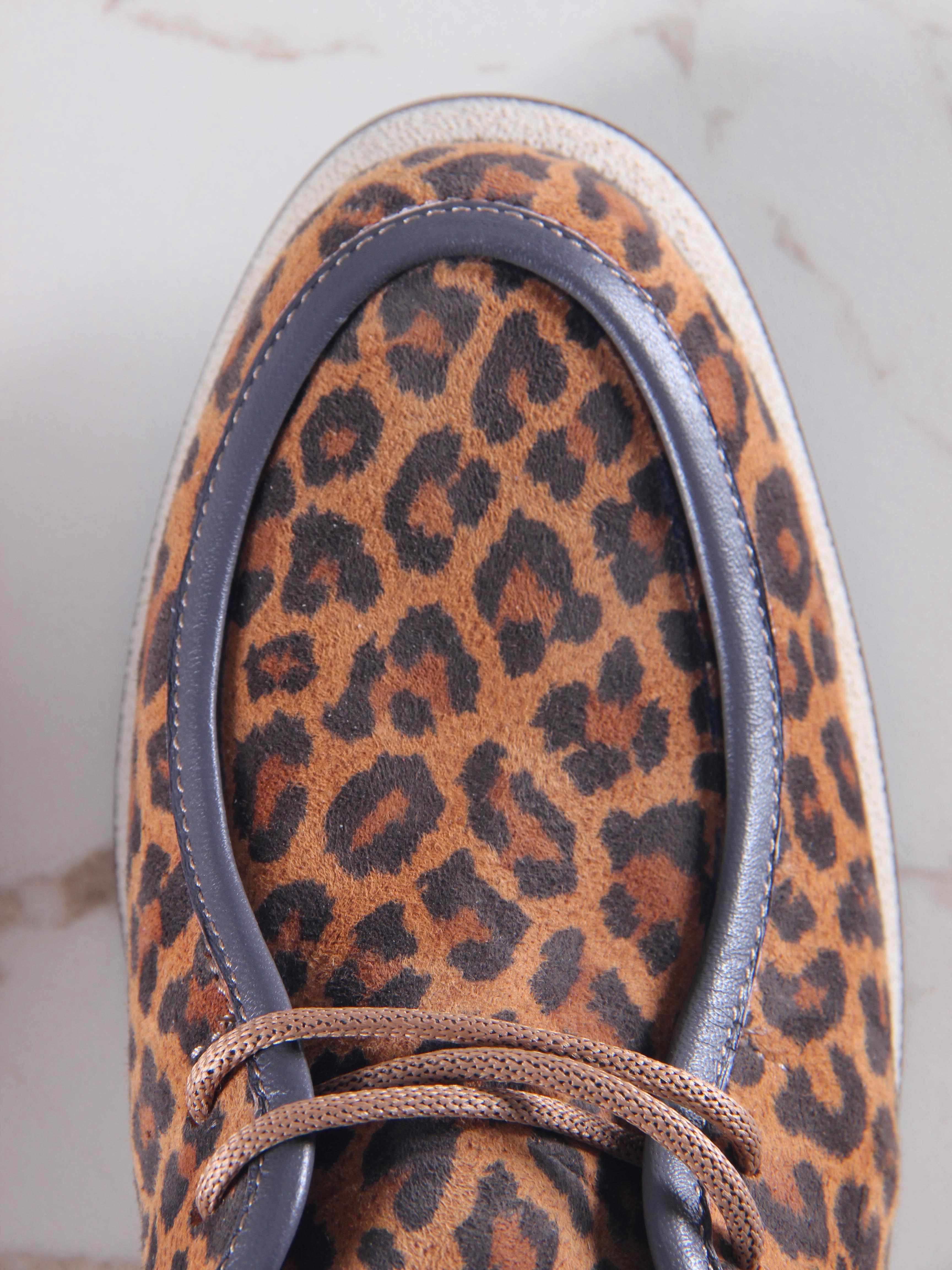 картинка Мокасины ED'ART 191.1607'be. коричневый леопард замша от интернет магазина