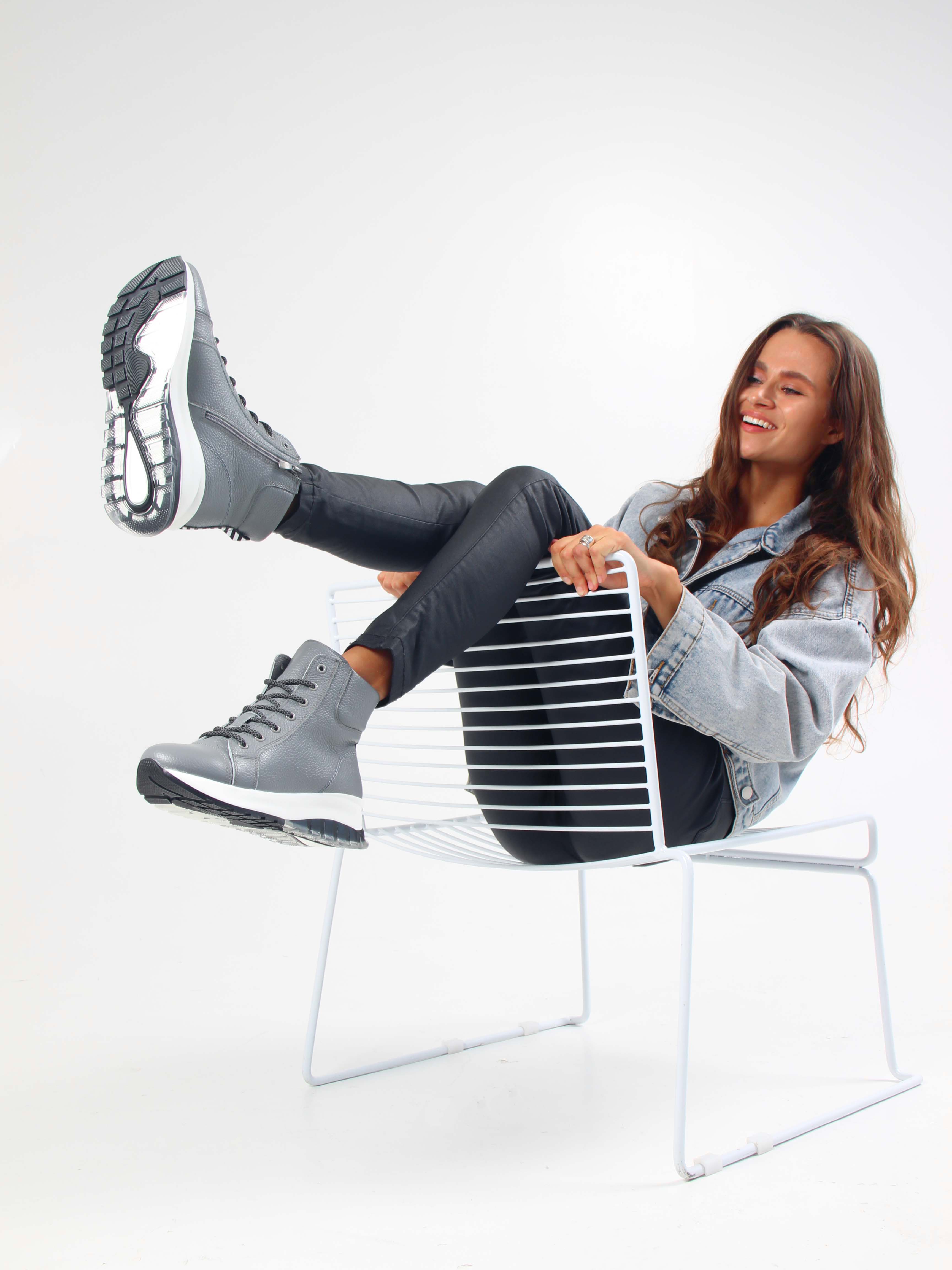 картинка Ботинки ED'ART 311.AVATAR'bl. Серый макс от интернет магазина