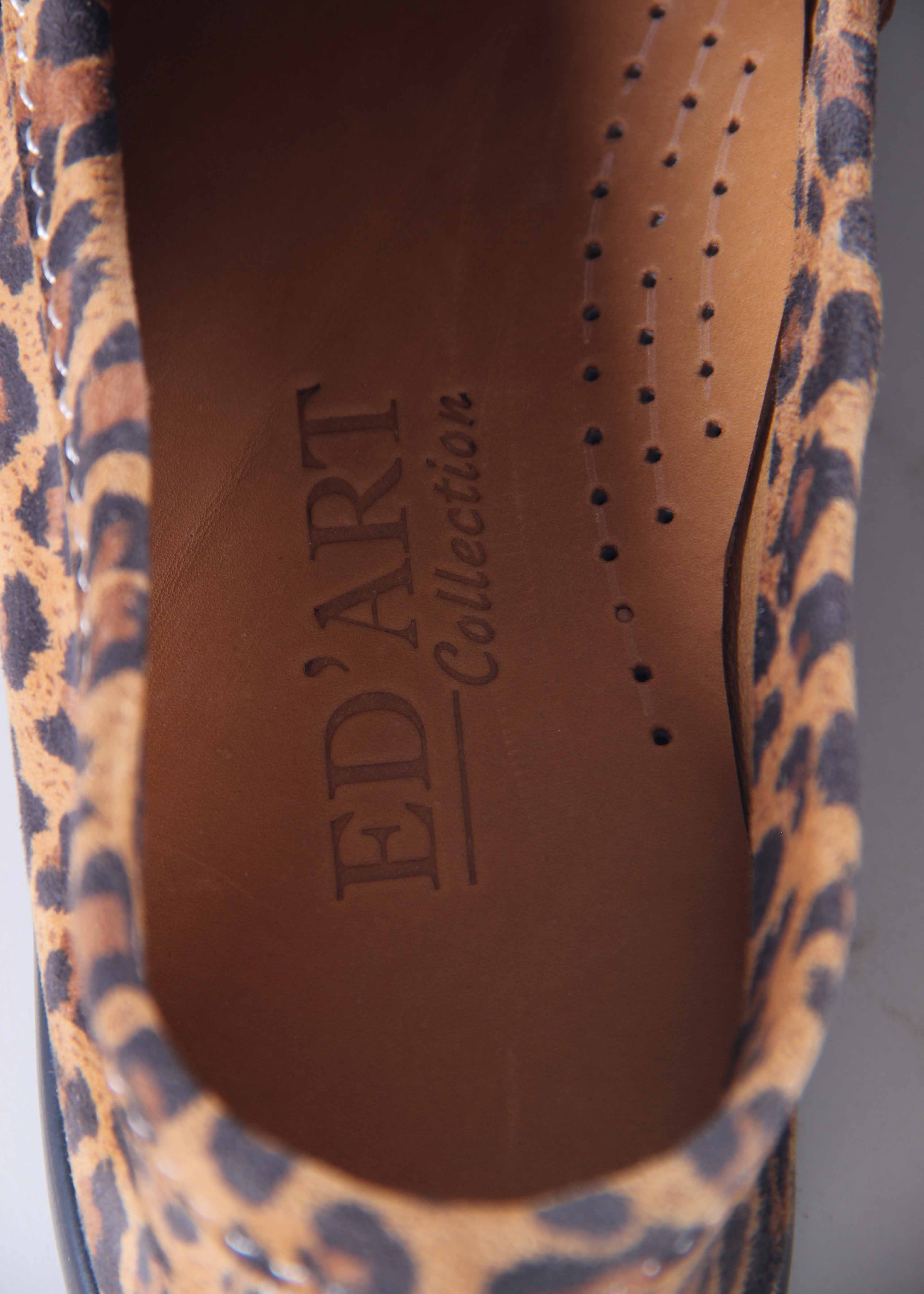 картинка Лоферы туфли ED'ART 170.2614'bl. коричневый леопард от интернет магазина