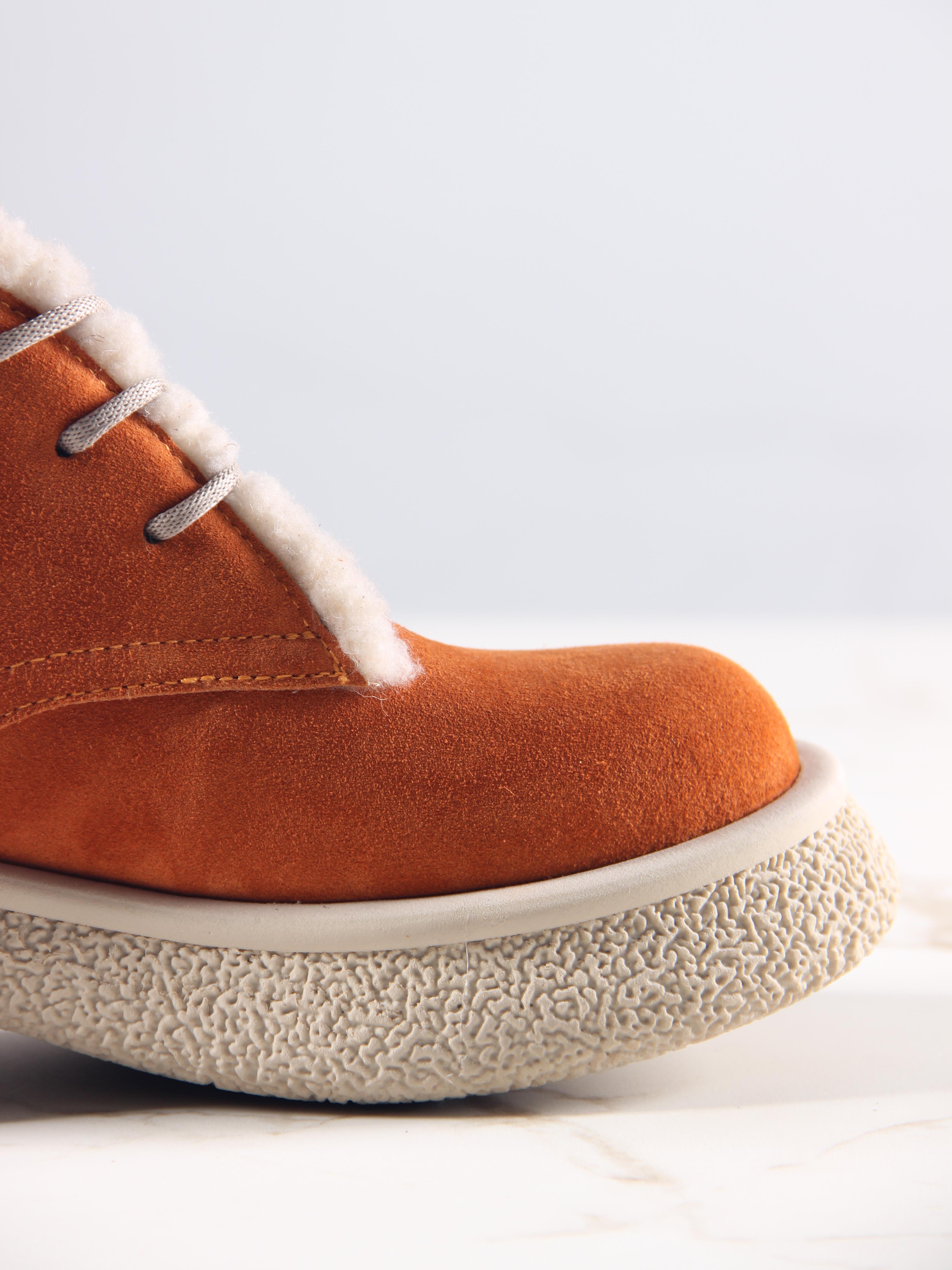 картинка Ботинки ED'ART 308.агата'w. мандарин замша з от интернет магазина