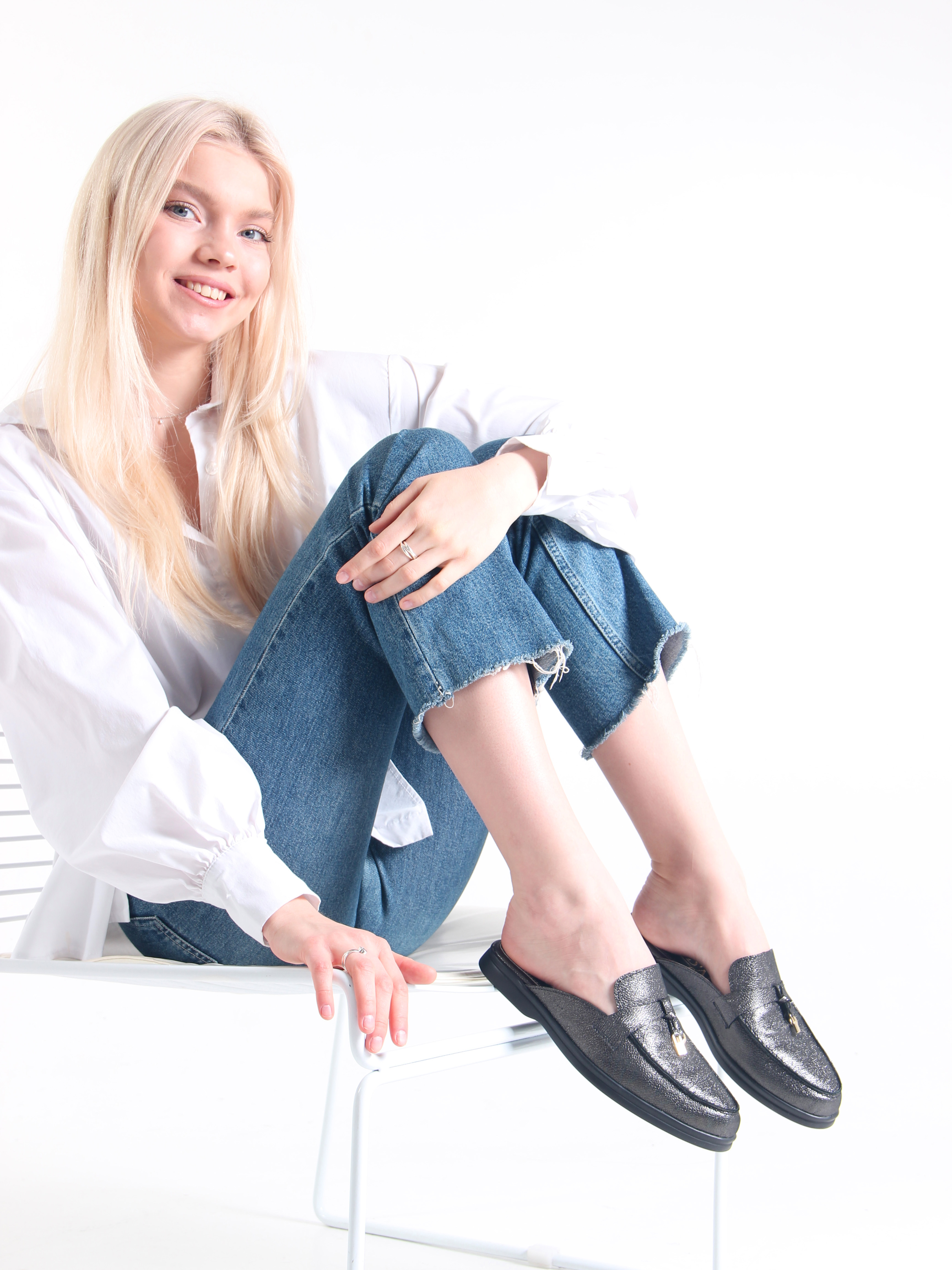 картинка Мюли ED'ART 1070.2614'bl. черный астана от интернет магазина