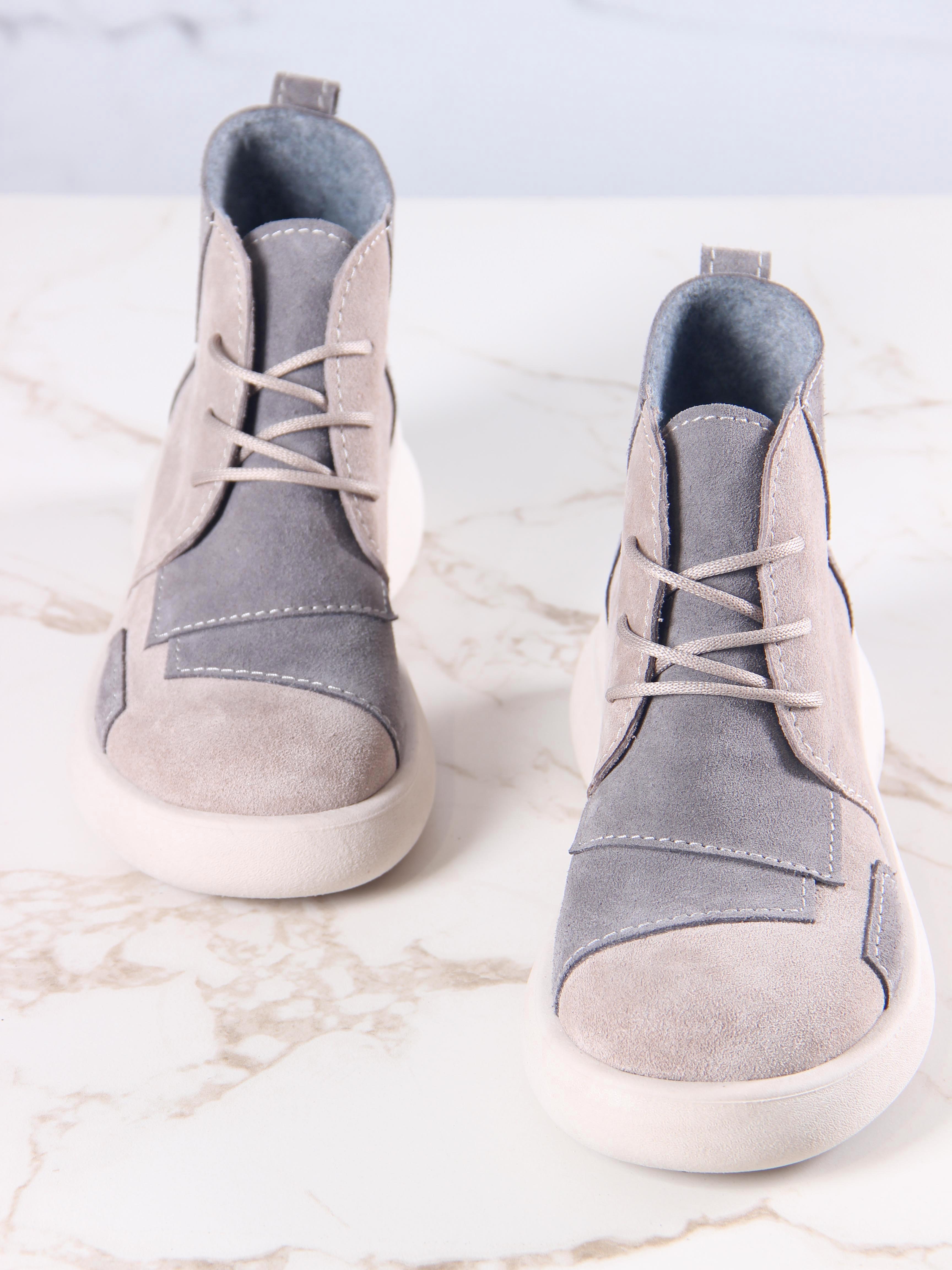 картинка Ботинки  ED'ART 305.927'be. ваниль серый  замша от интернет магазина