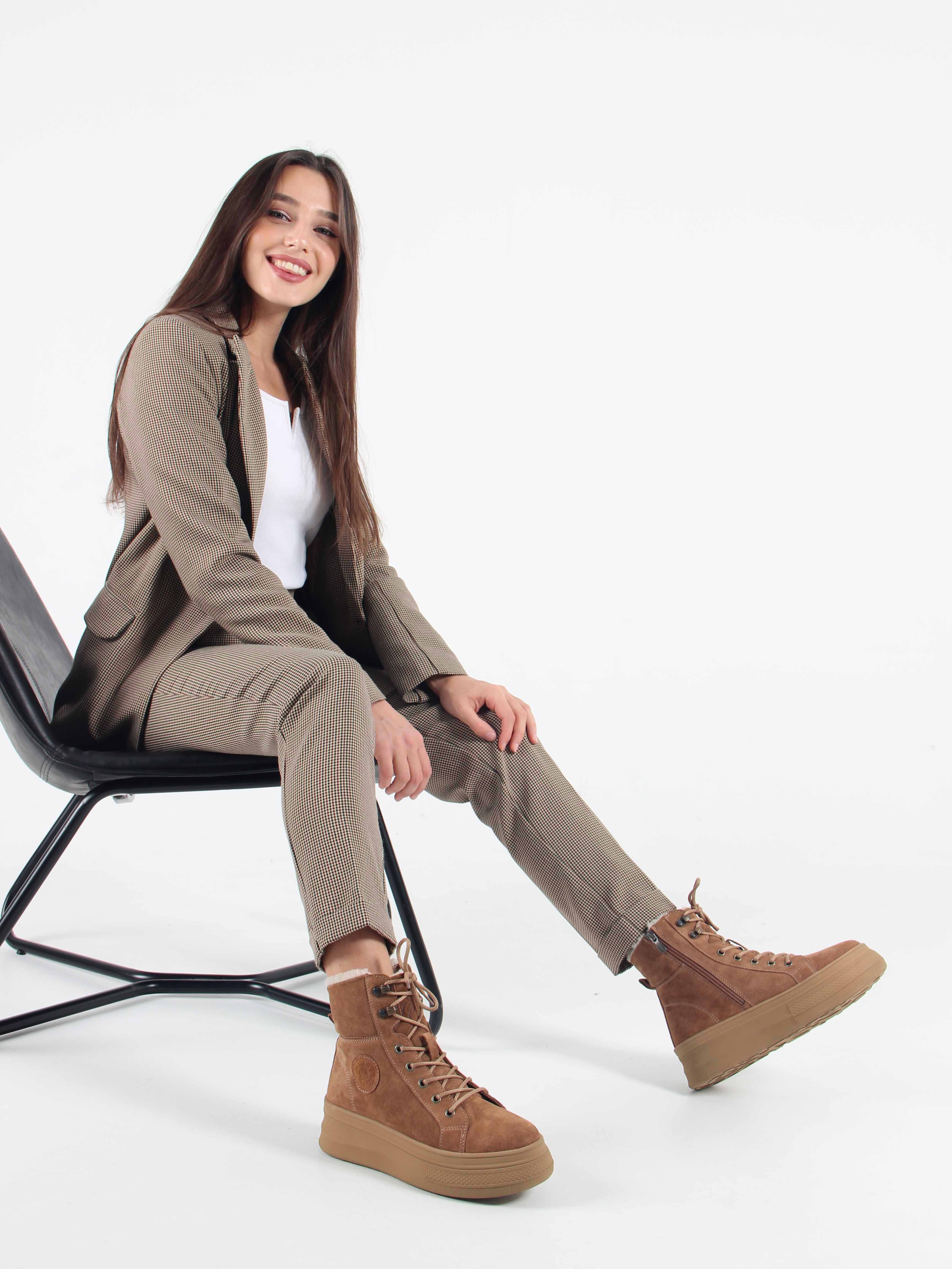 картинка Ботинки ED'ART 219.warm'br. Светло коричневый от интернет магазина