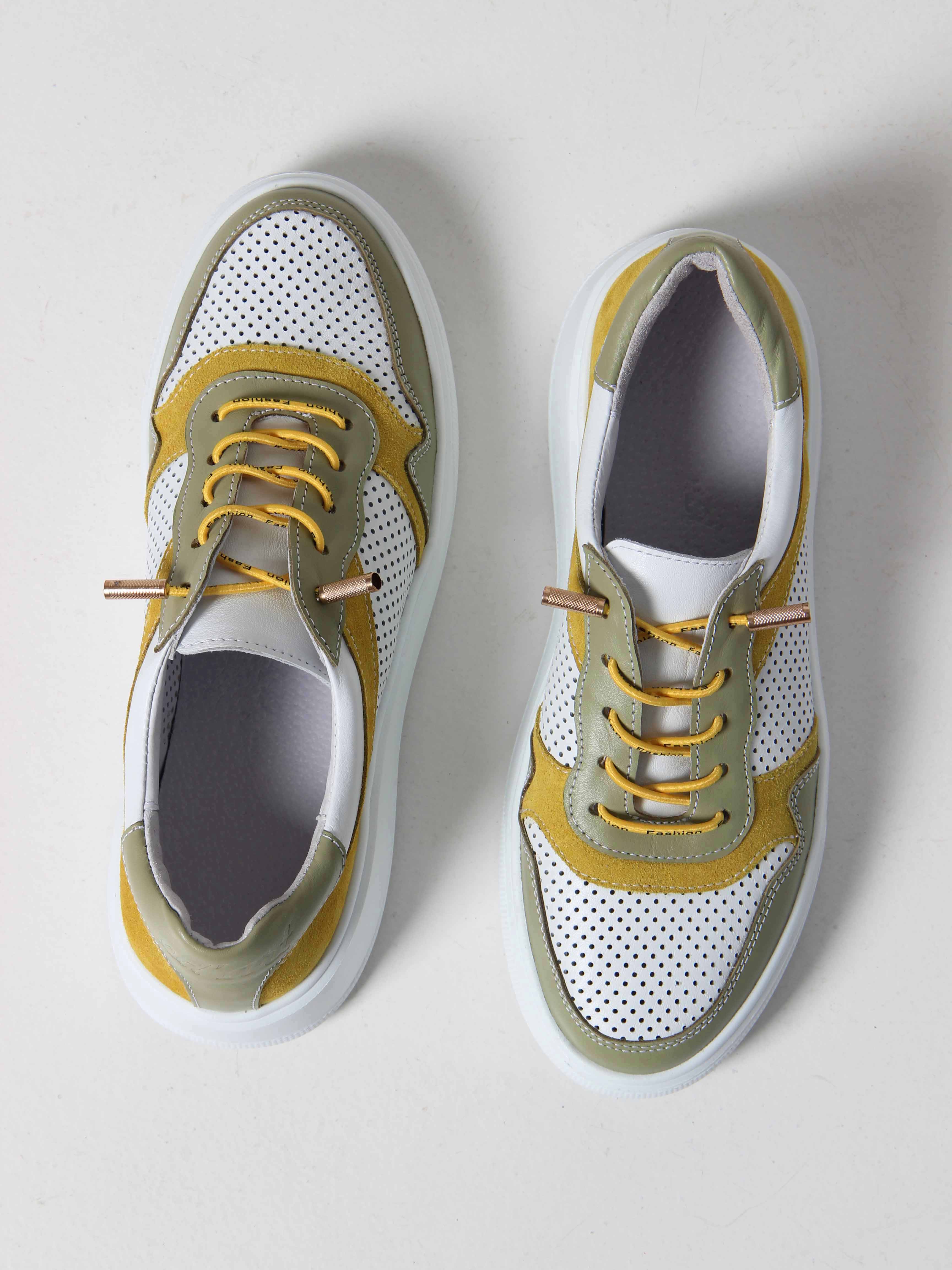 картинка Кеды ED'ART 149.LusiR2'w. Авокадо желтый от интернет магазина