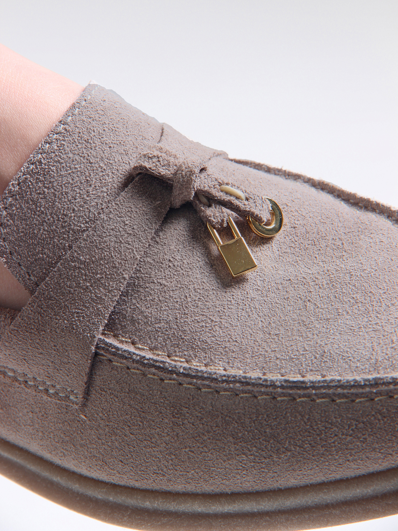 картинка Лоферы туфли ED'ART 170.2614'be. ваниль замша от интернет магазина