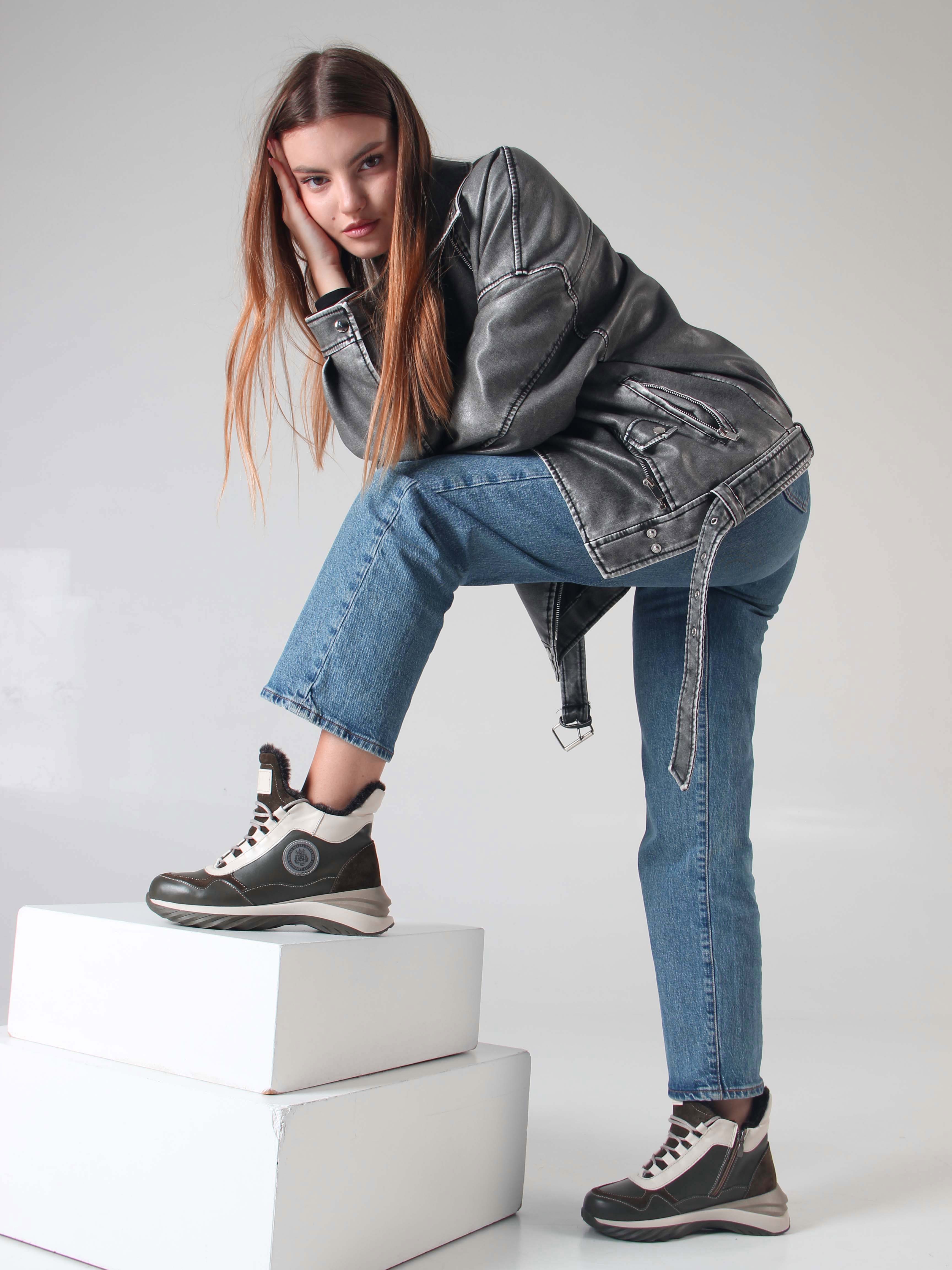 картинка Ботинки ED'ART 350.uno2'gr. хаки бежевый от интернет магазина