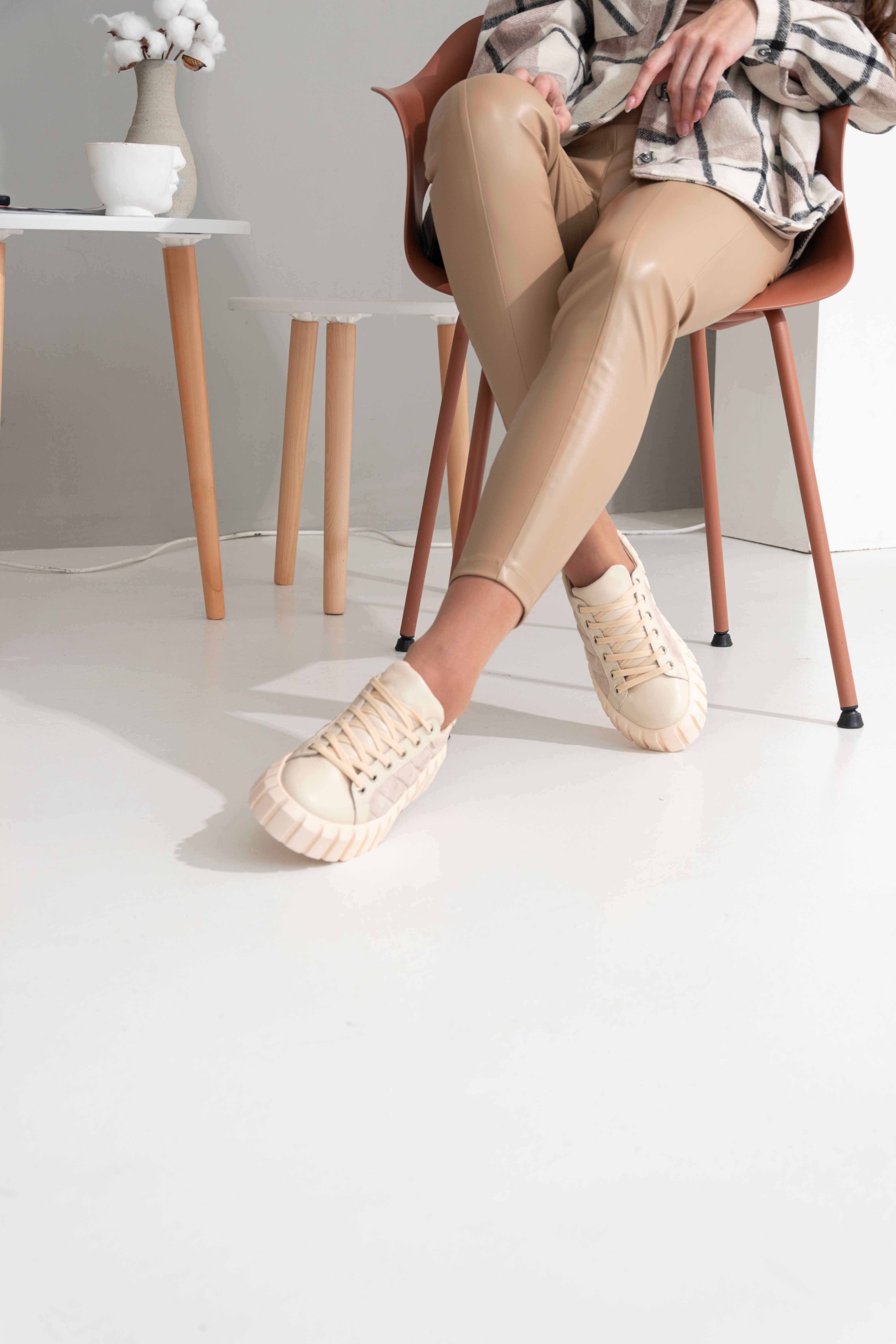 картинка Кеды ED'ART 146.91505'pu.Бежевый от интернет магазина