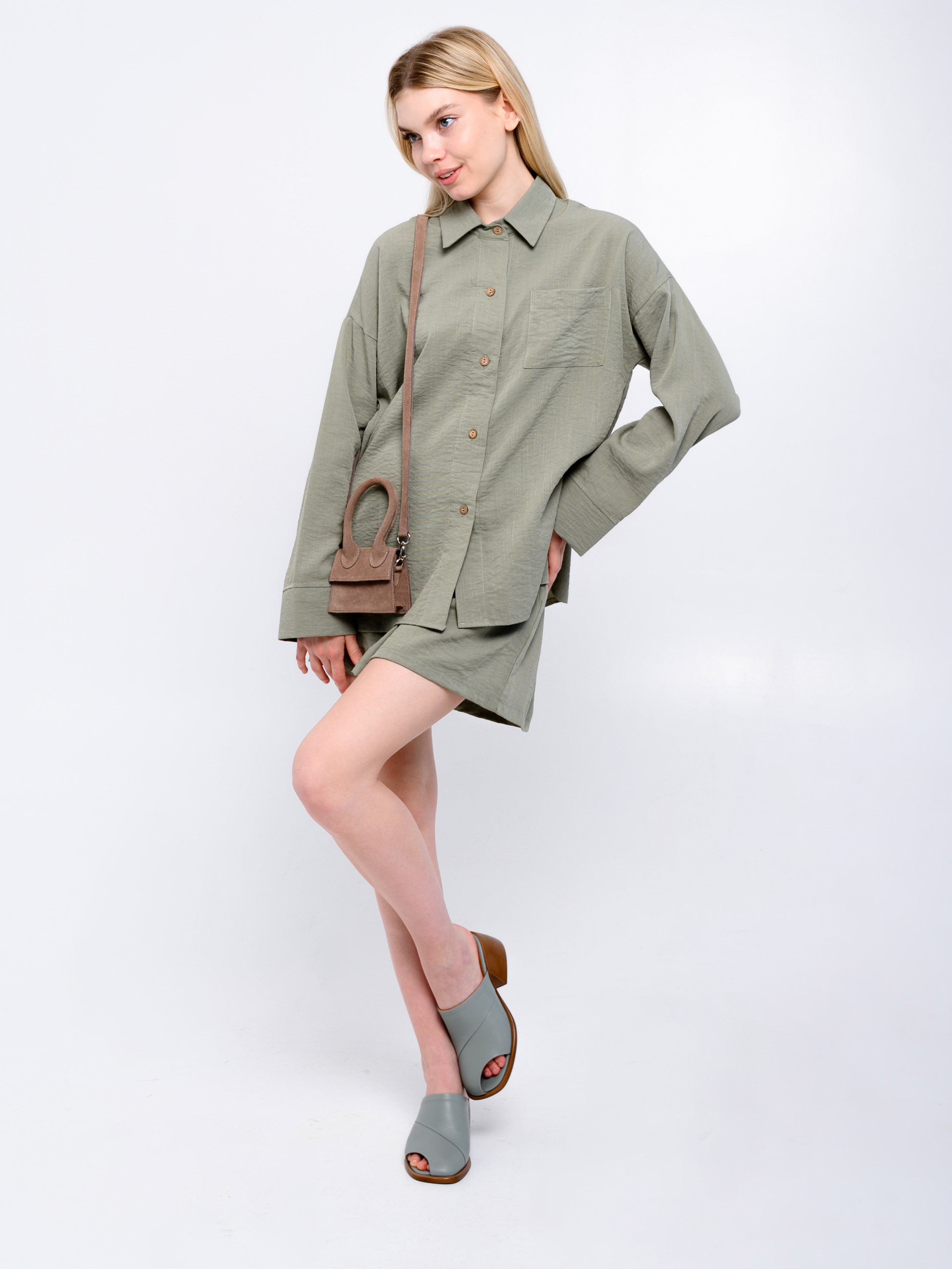 картинка Сабо ED'ART 5300.23663'be. Авокадо лион+коричневый от интернет магазина