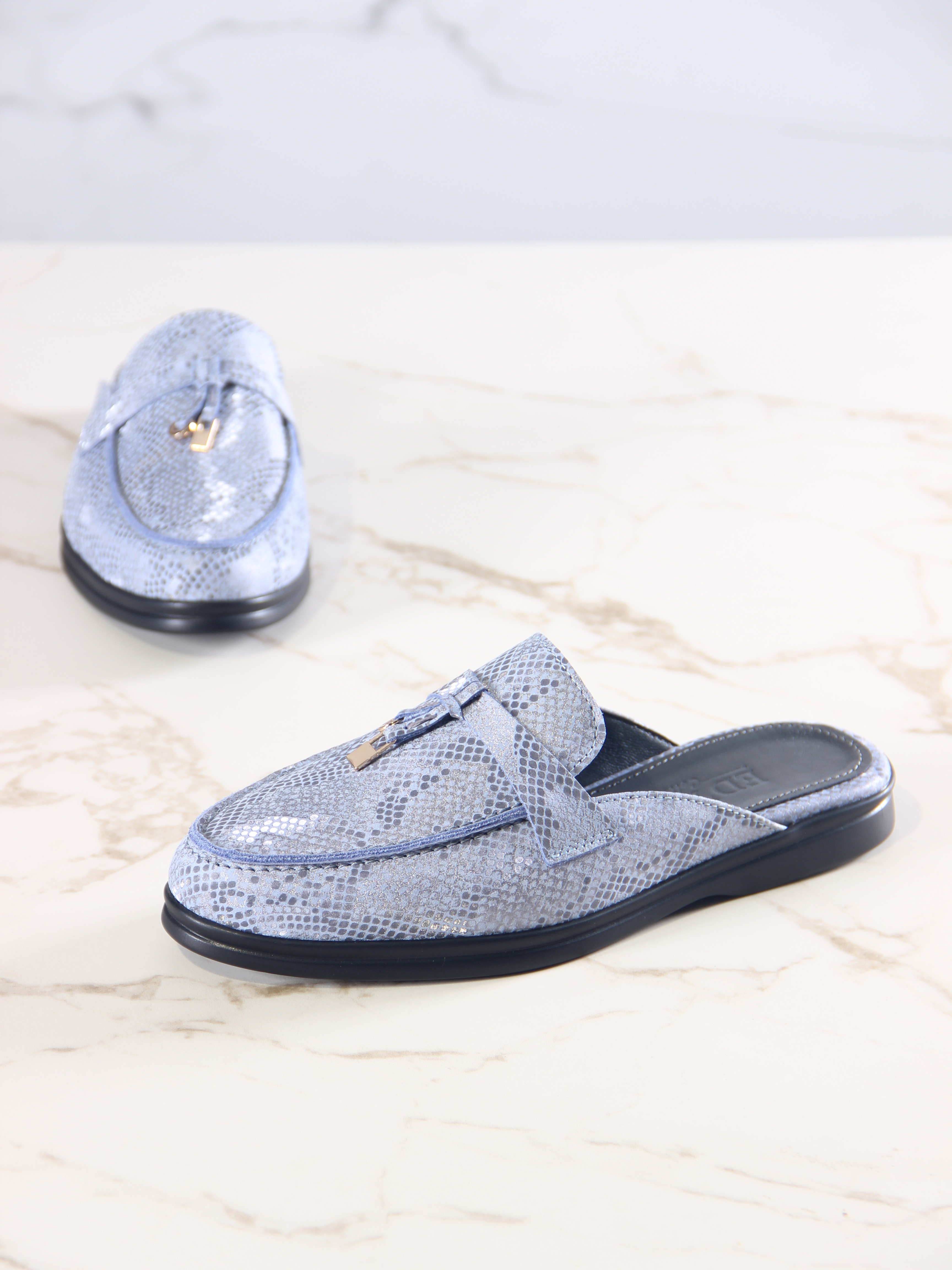 картинка Мюли ED'ART 1070.2614'bl. голубая мамба от интернет магазина