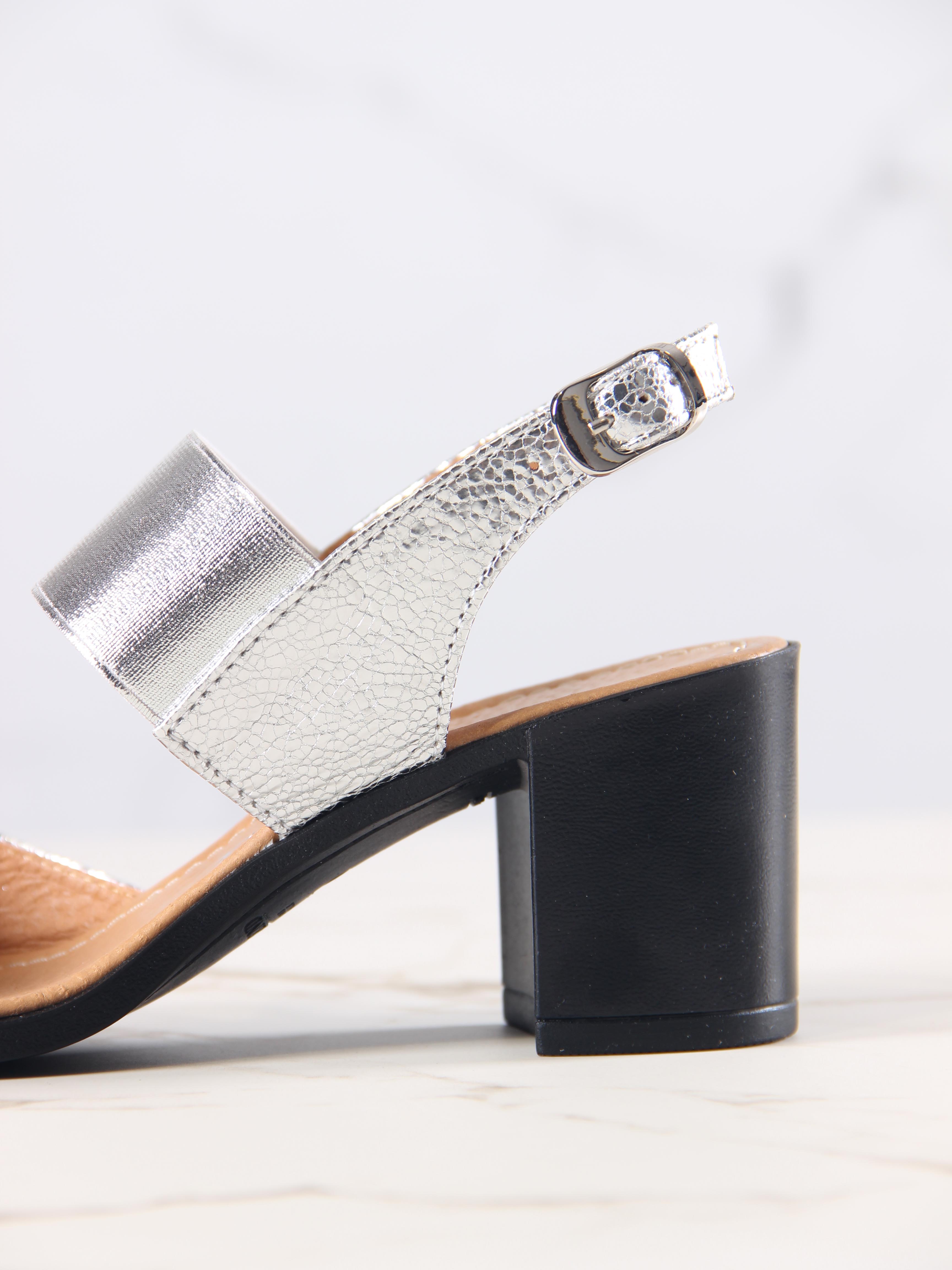 картинка Босоножки ED'ART 6004.624'bl.Черный-серебро от интернет магазина