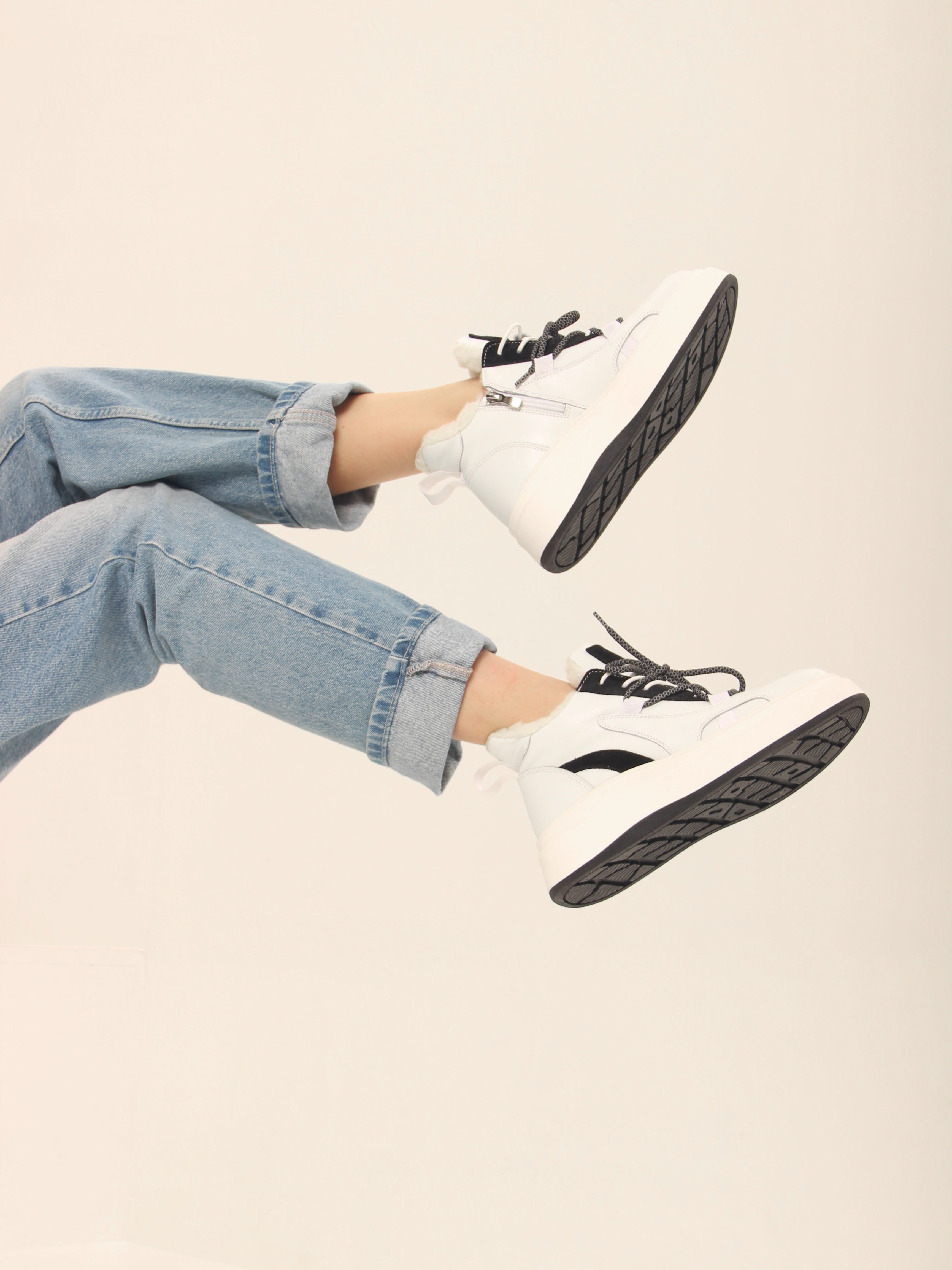 картинка Ботинки ED'ART 229.windy'w. белый черный от интернет магазина