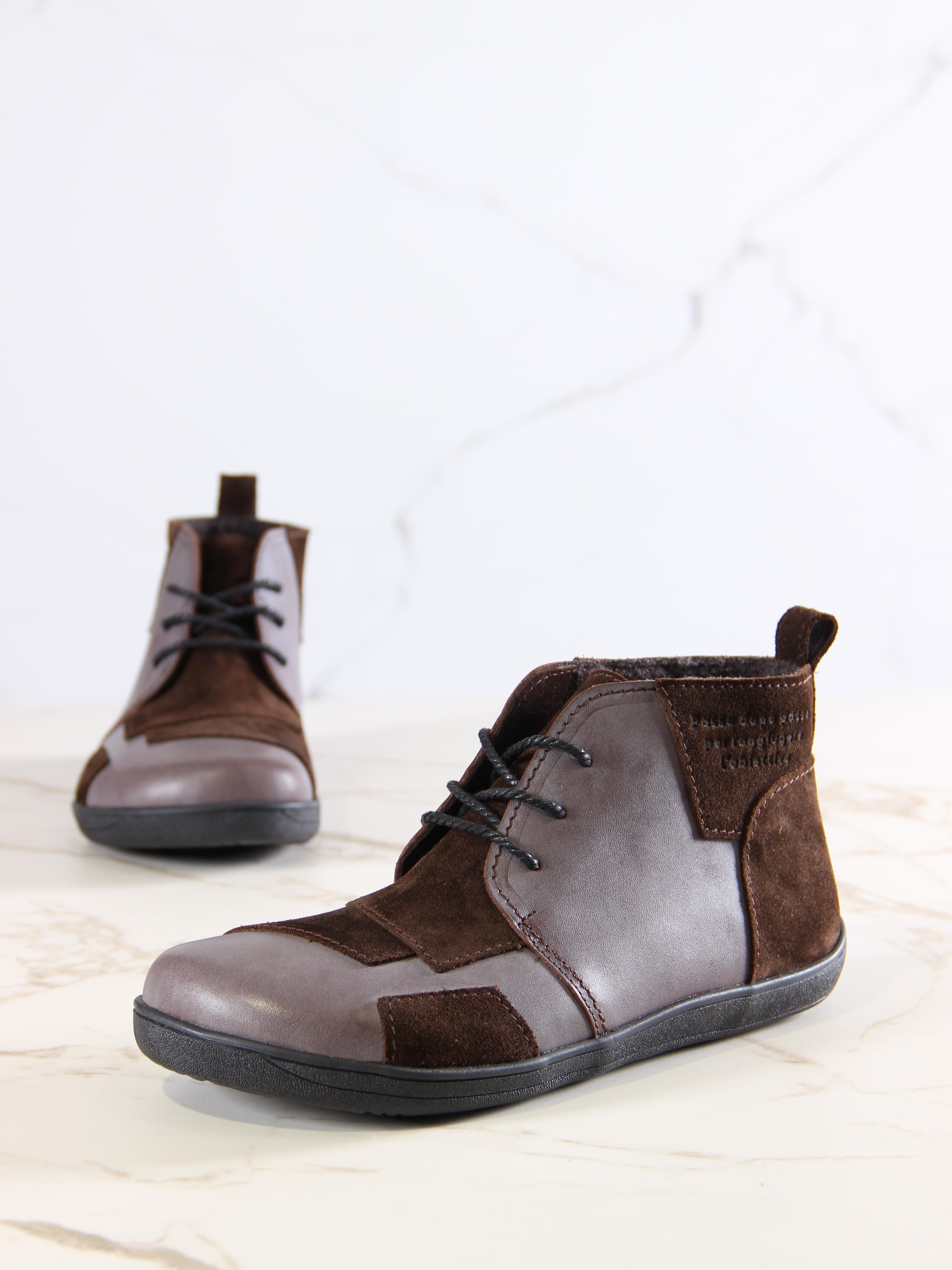 картинка Ботинки ED'ART 305.Ната'bl. Вакса коричневая+корич замша от интернет магазина