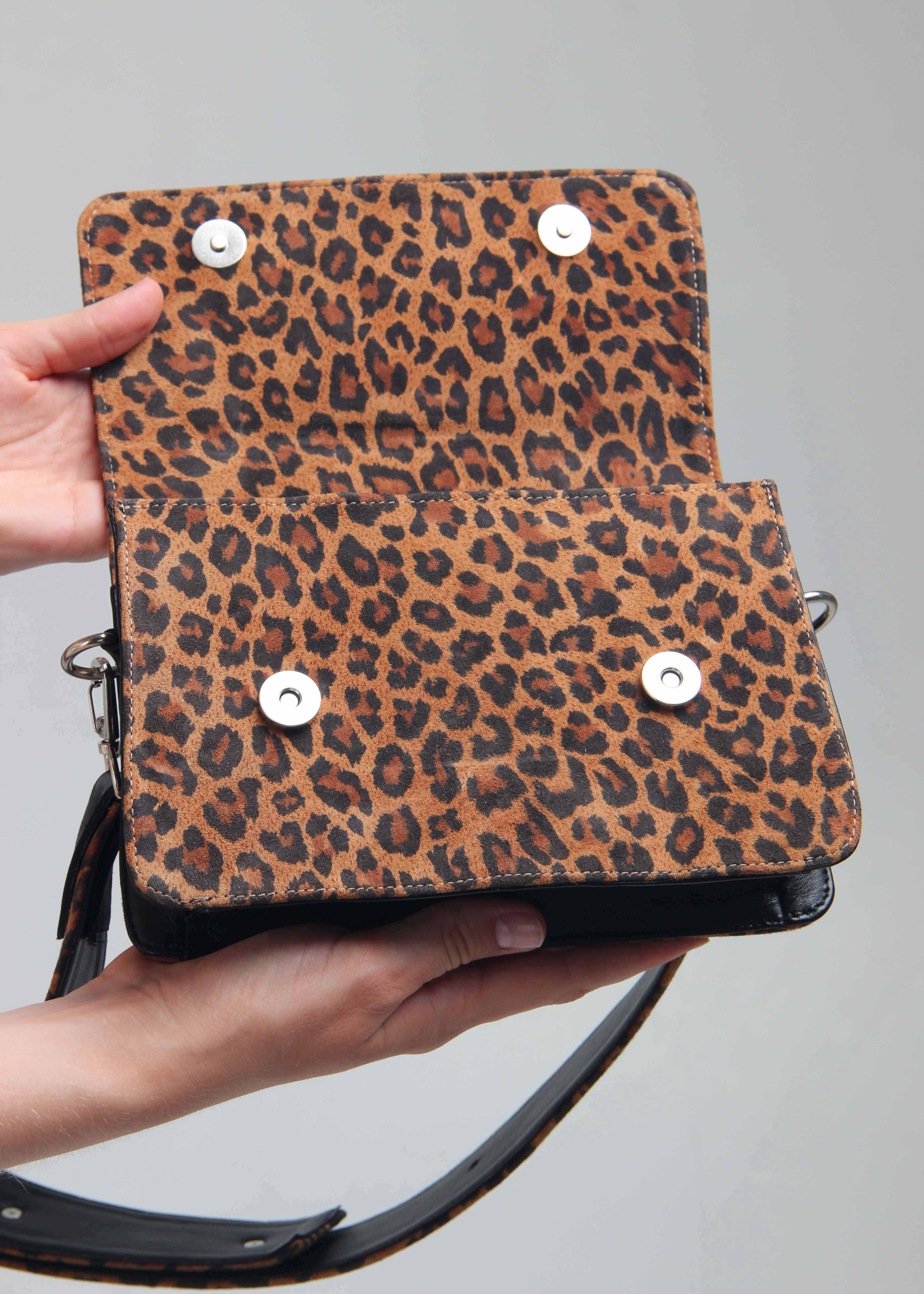 картинка Сумка-клатч ED'ART k08.коричневый леопард от интернет магазина