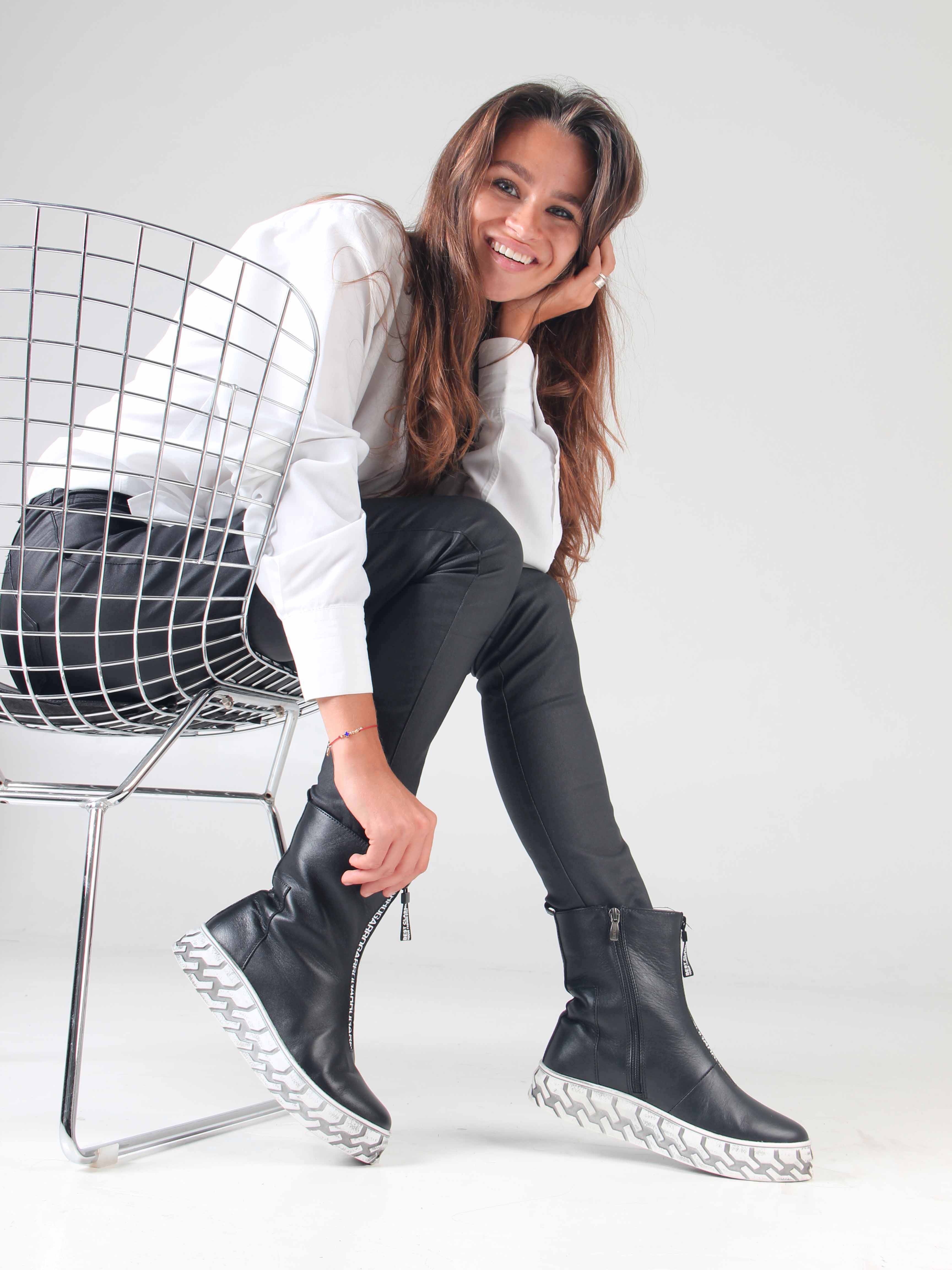 картинка Ботинки ED'ART 365.L.iceberg'w. black от интернет магазина