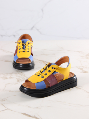 Босоножки кожаные