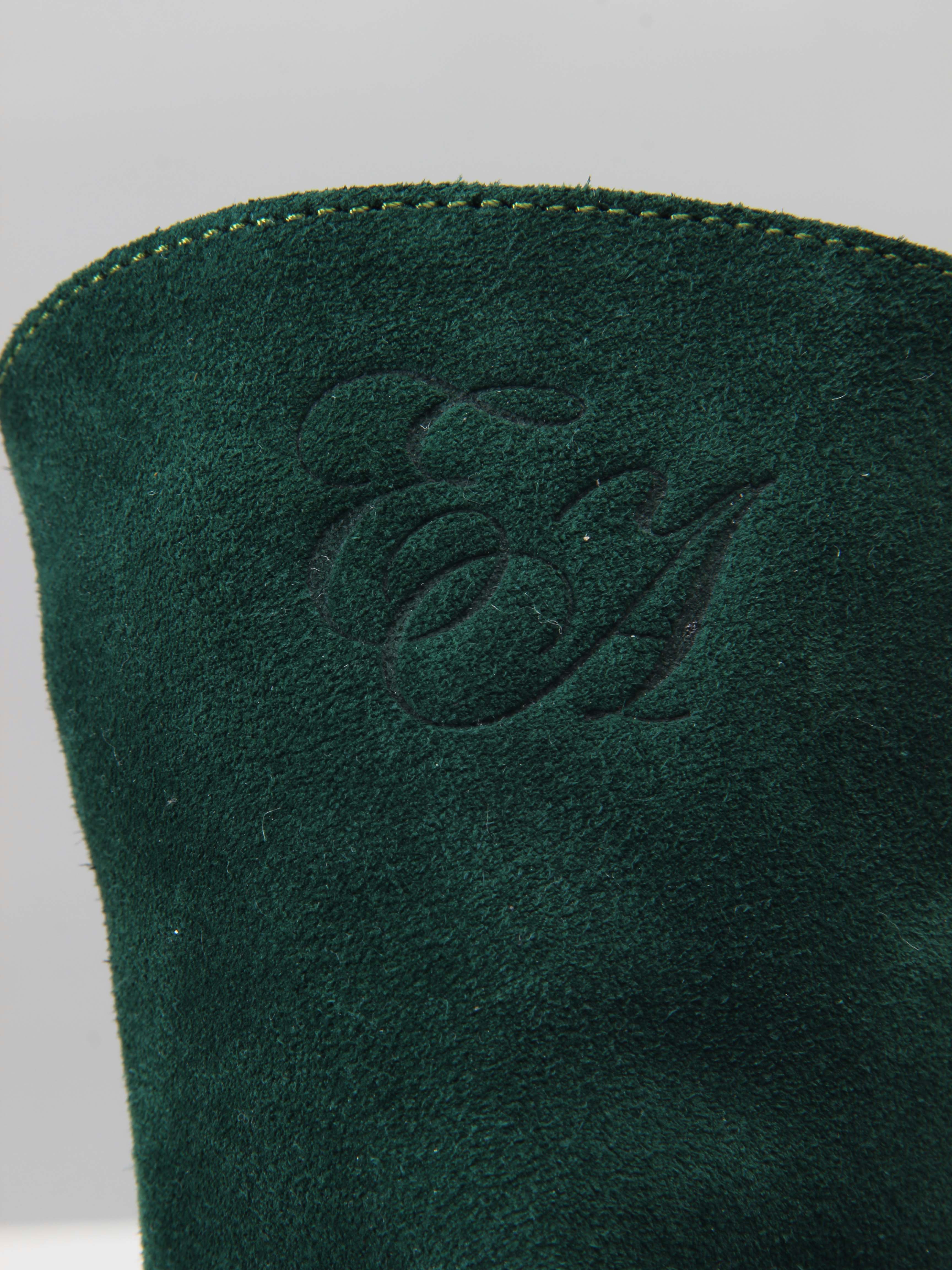 картинка Ботинки ED'ART 233.1541'be. Зеленый замша от интернет магазина