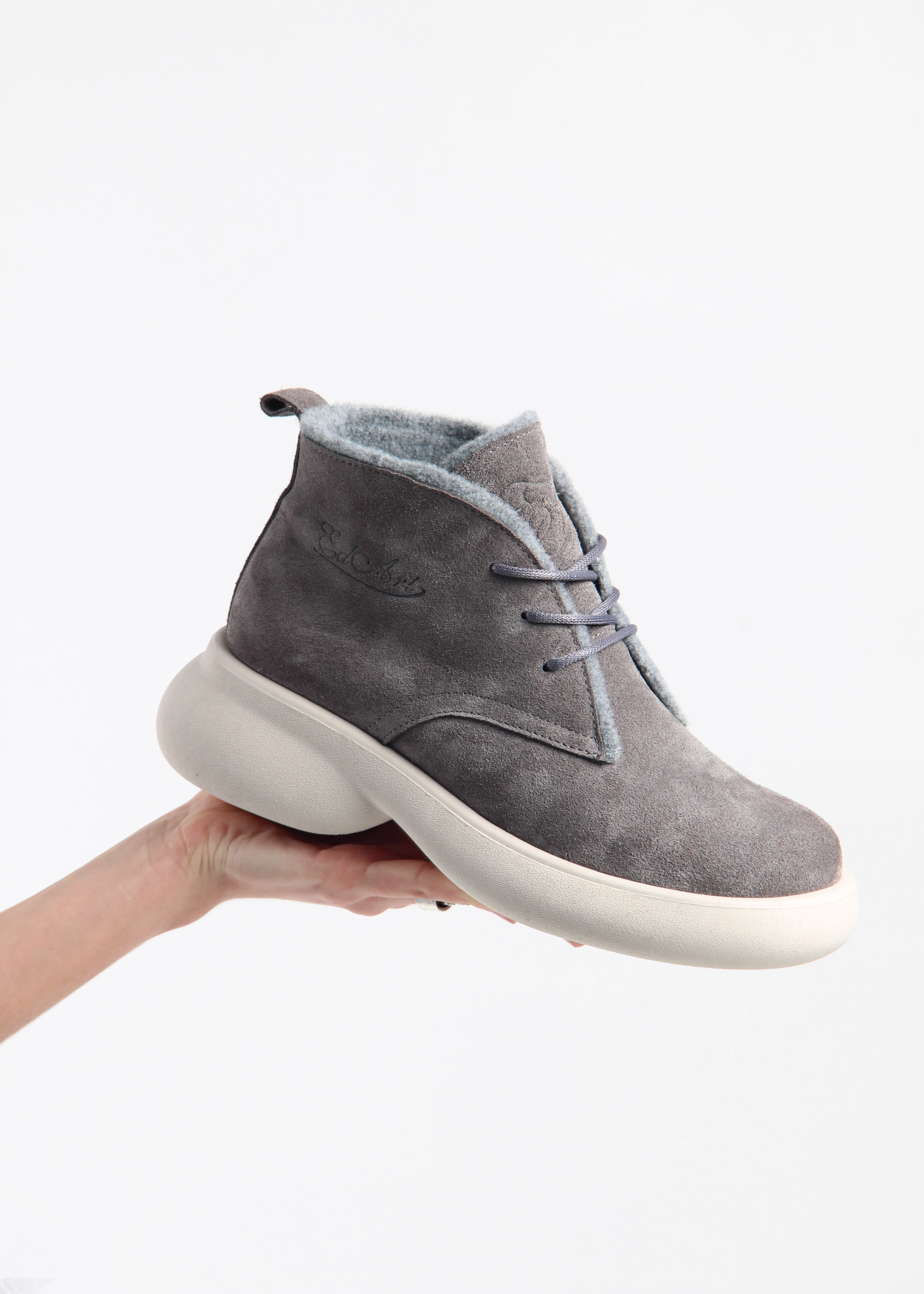 картинка Ботинки  ED'ART 308.927'be. серый замок замша от интернет магазина