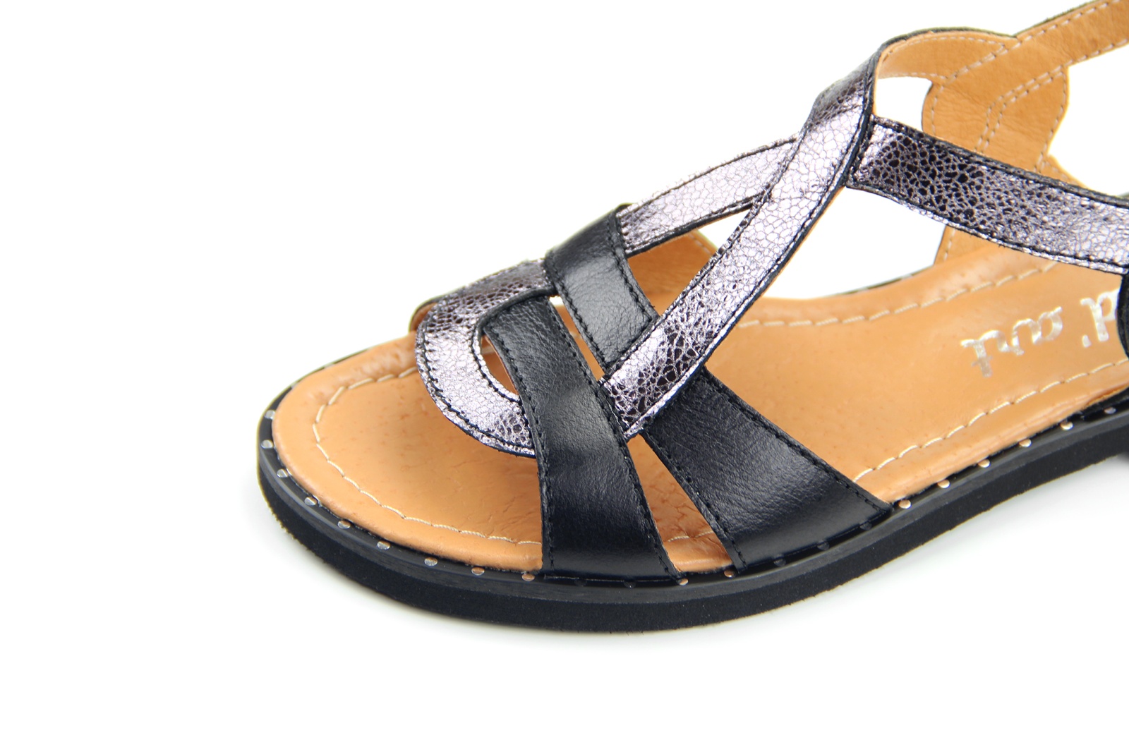 картинка Босоножки ED'ART 1030.110'bl.nikel/black от интернет магазина