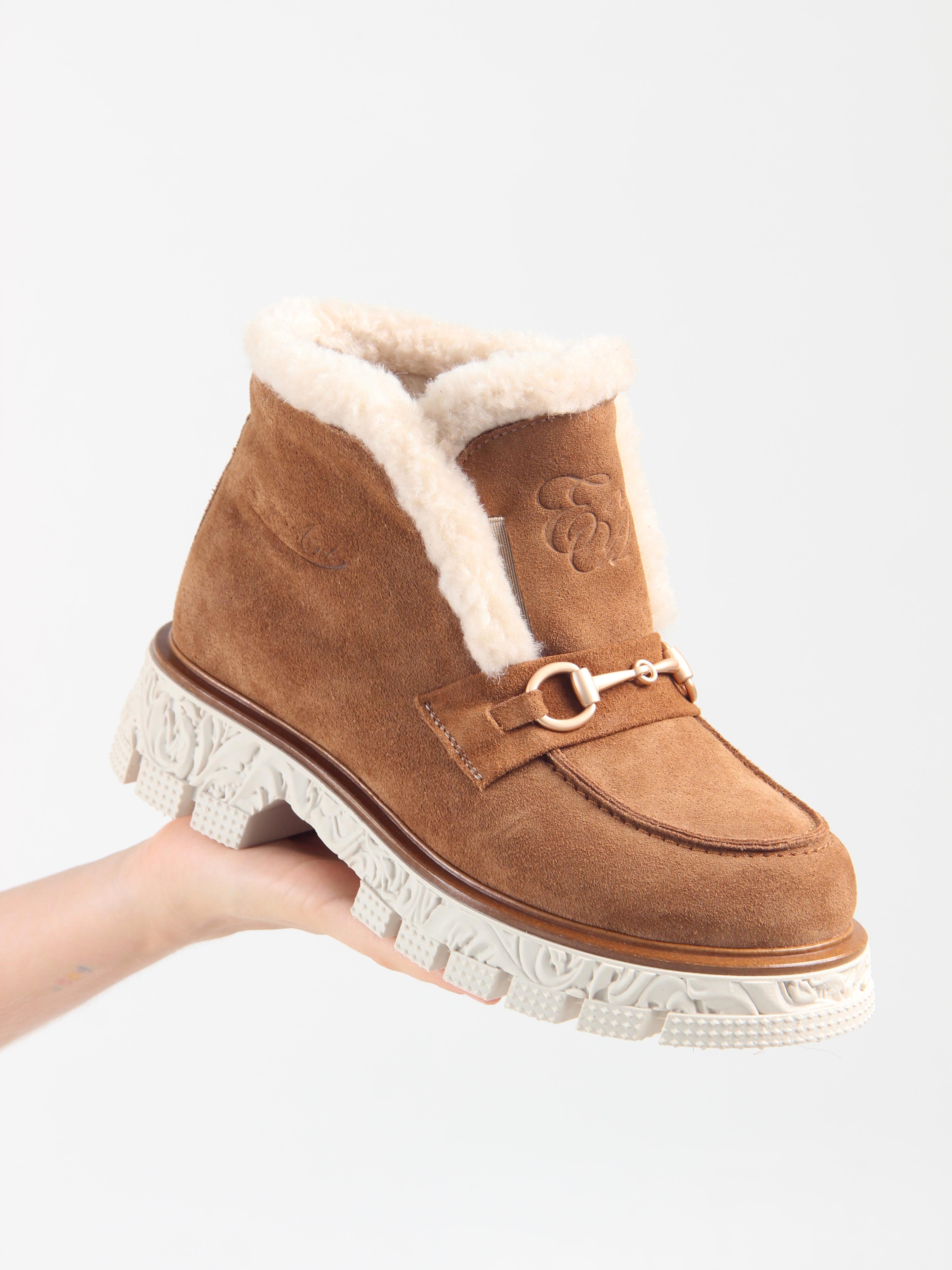 картинка Ботинки ED'ART 307. PODYUM141 'be.светло коричневый замша от интернет магазина