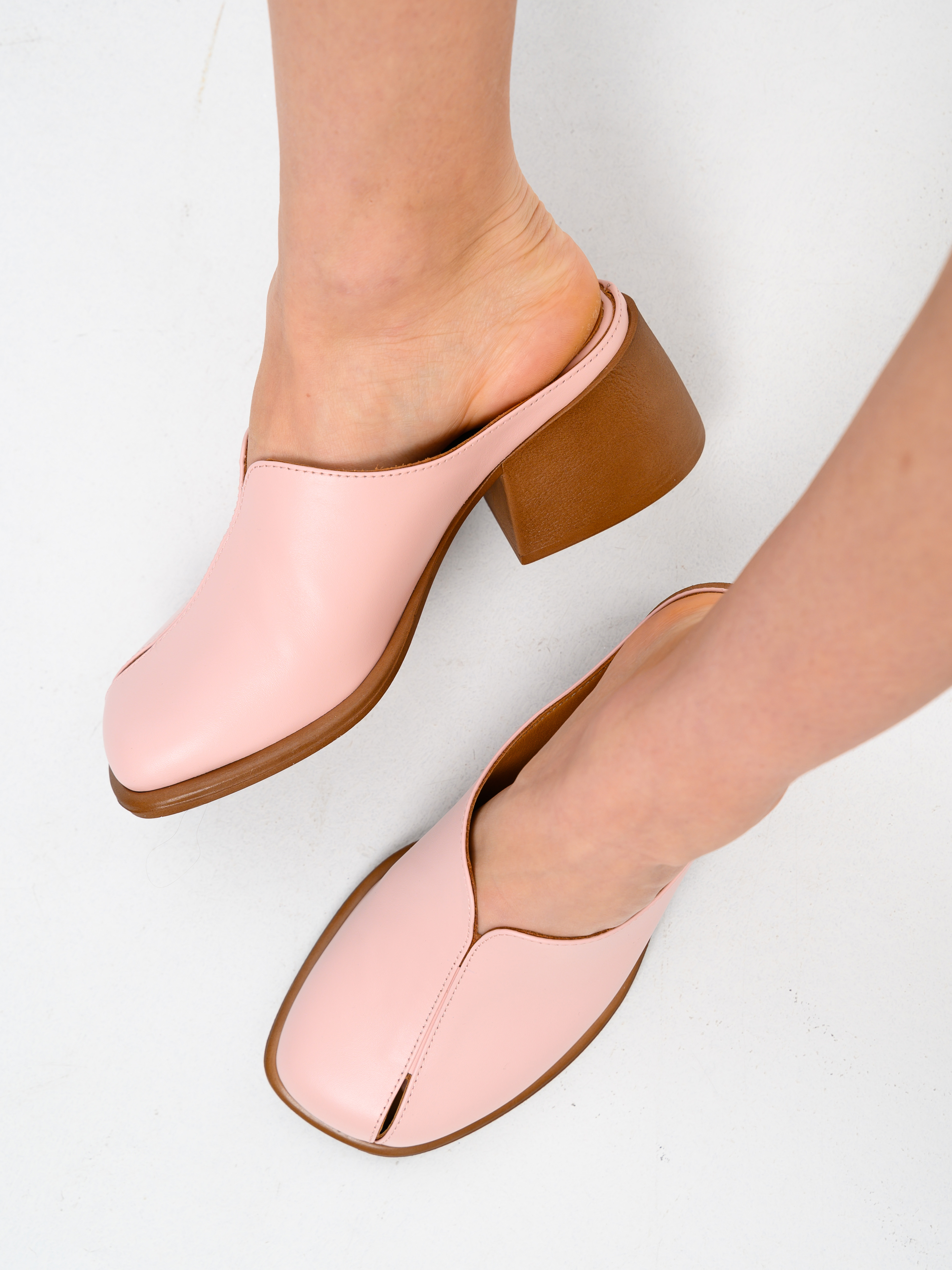 картинка Сабо ED'ART  5200.23663'br. Розовый+коричневый от интернет магазина