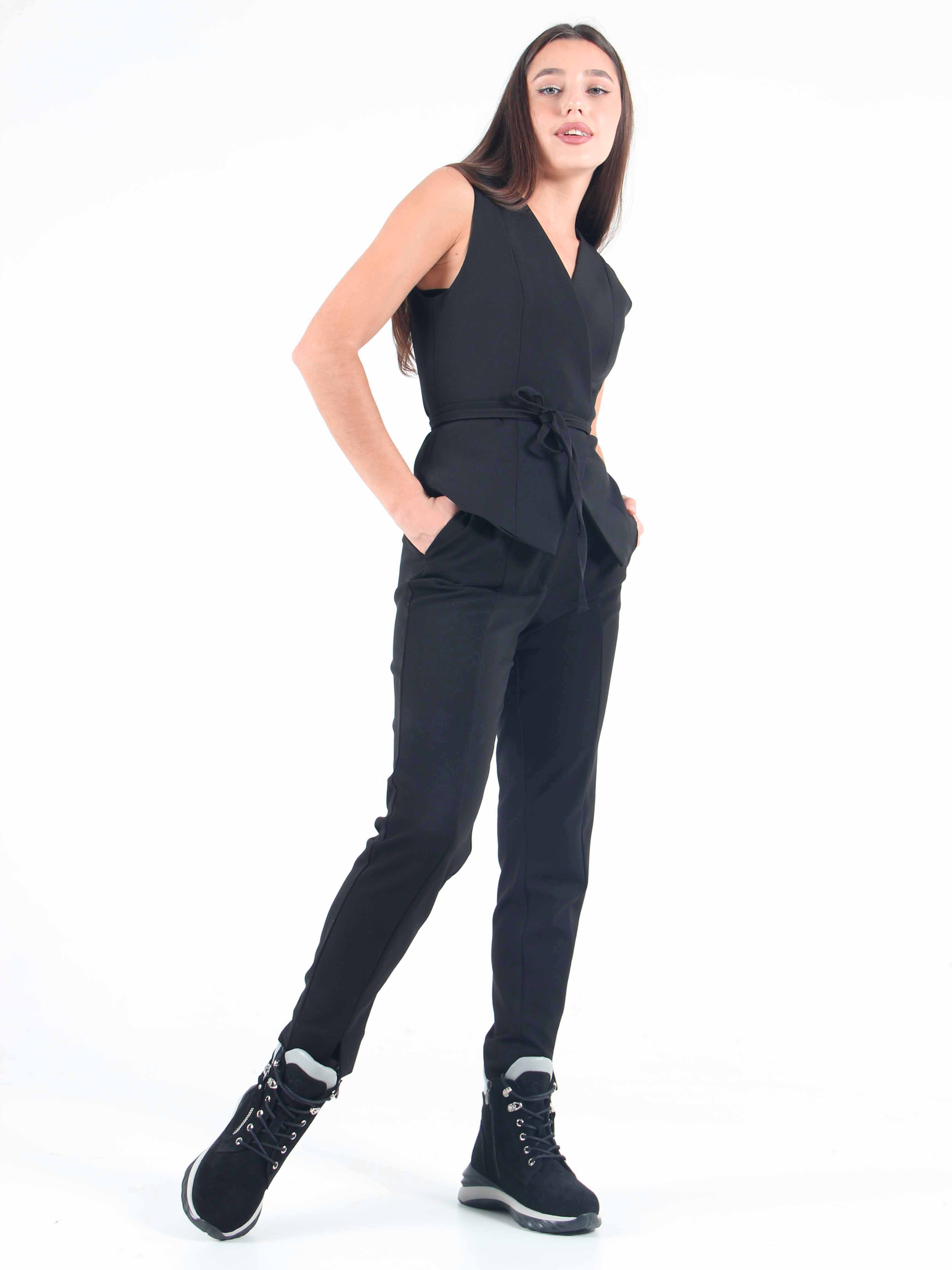 картинка Ботинки ED'ART 261.uno2'bl. черный серый замша от интернет магазина