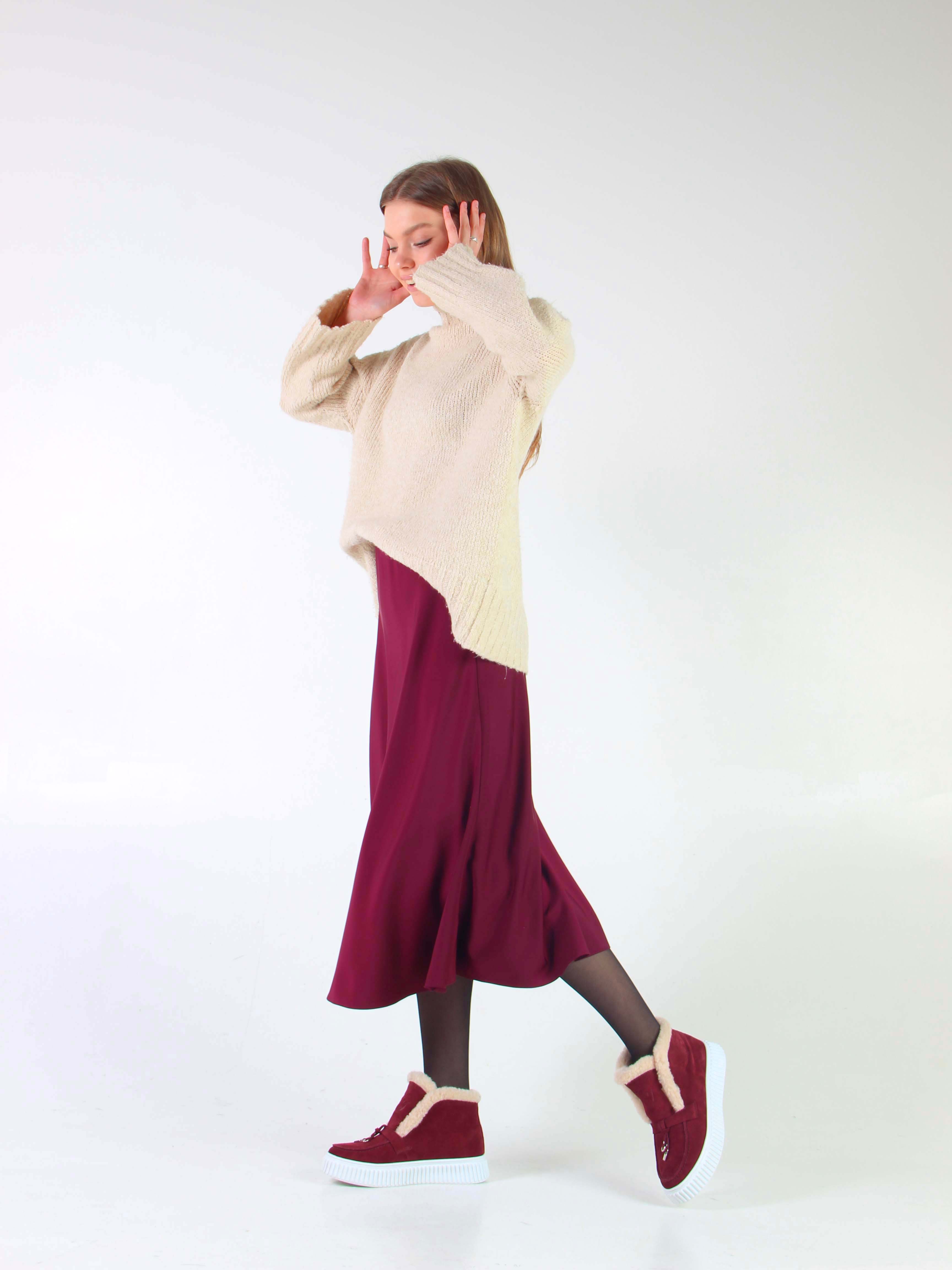 картинка Ботинки ED'ART 307.от11'w. бордовый замша от интернет магазина