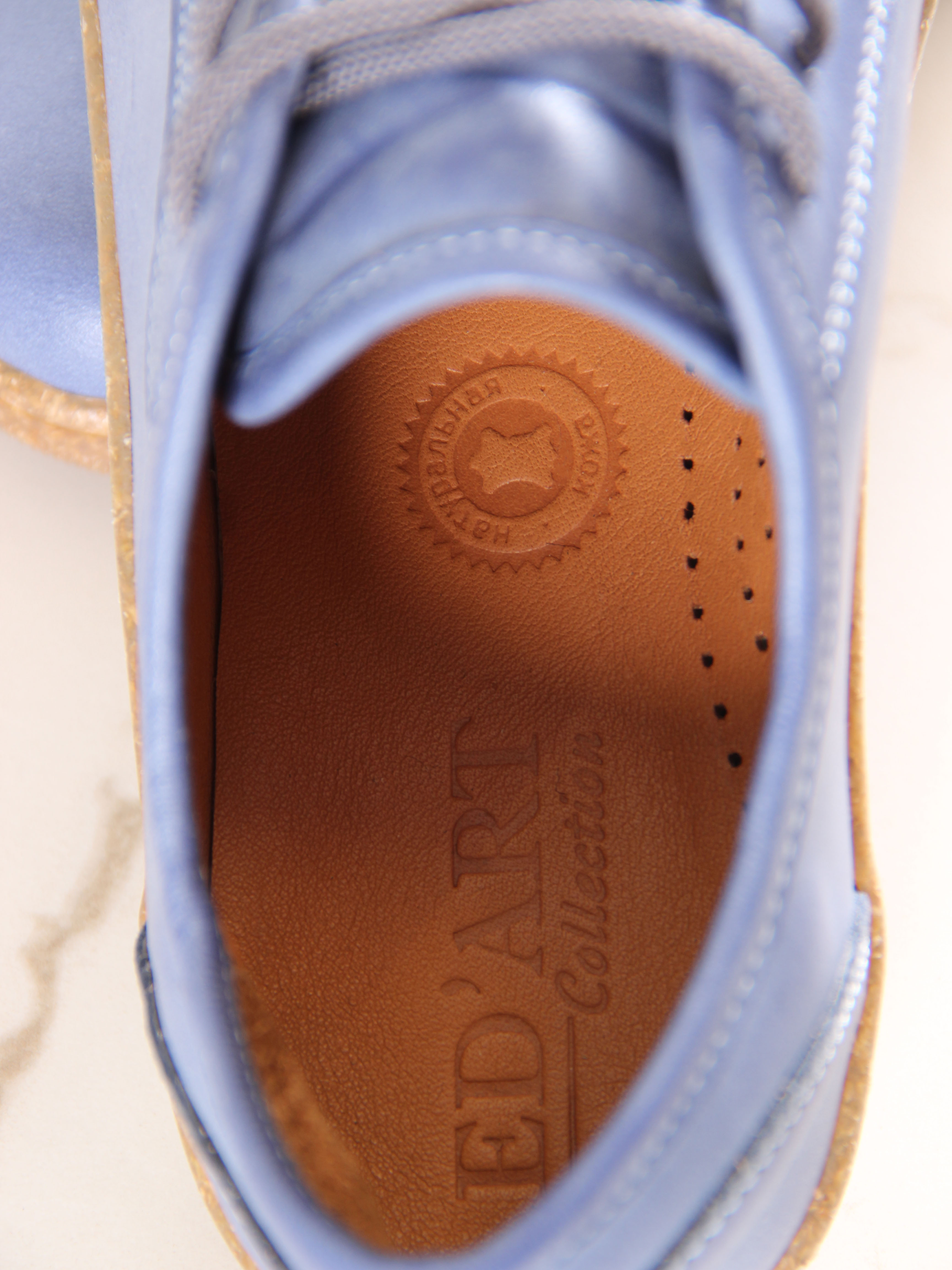 картинка Кеды ED'ART 182.2048'br. Вакса джинс от интернет магазина