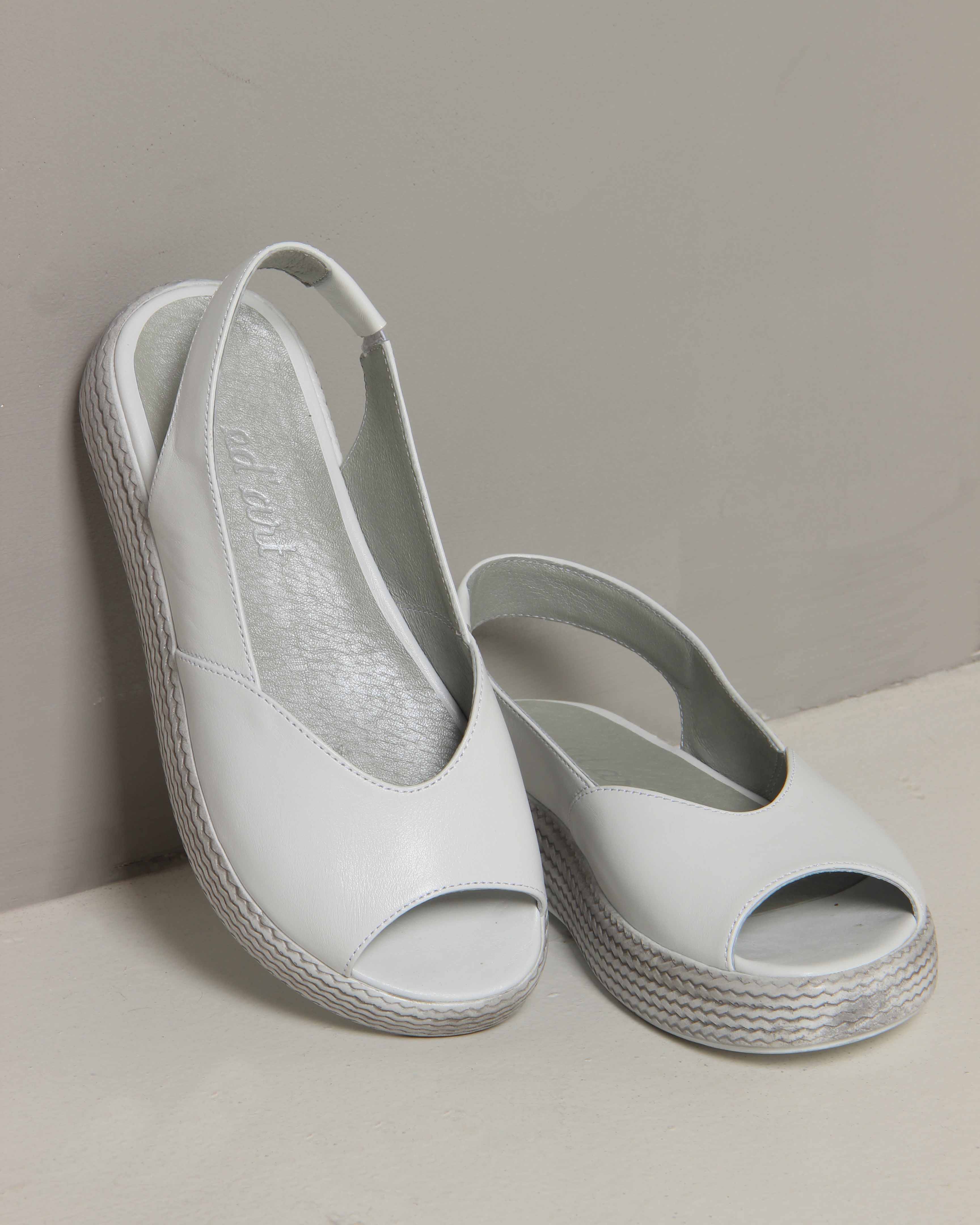 картинка Босоножки ED'ART 1042.2530'w. Белый серый от интернет магазина