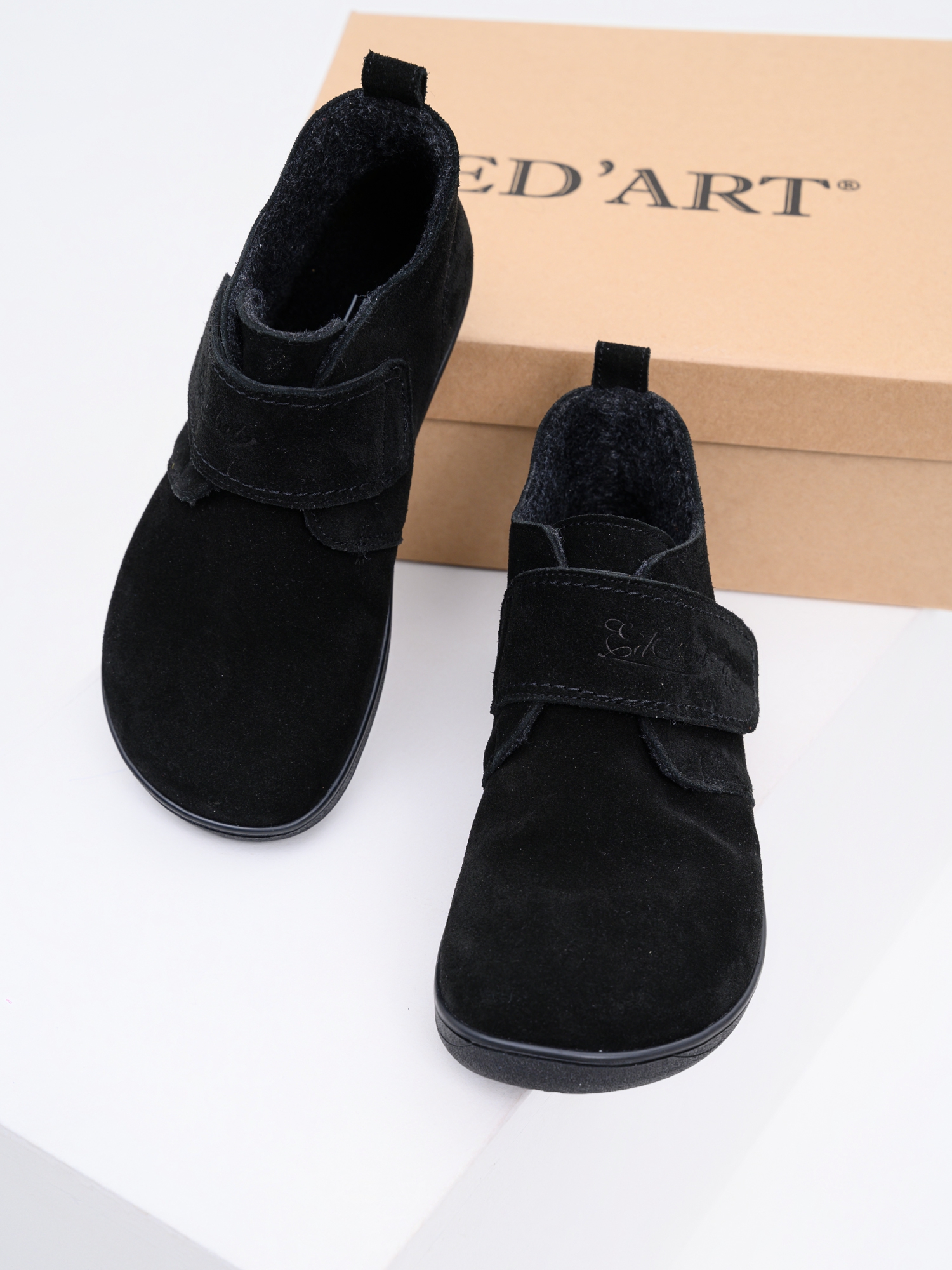 картинка Босоногие ботинки  ED'ART 209.NATA'bl.Черная замша от интернет магазина