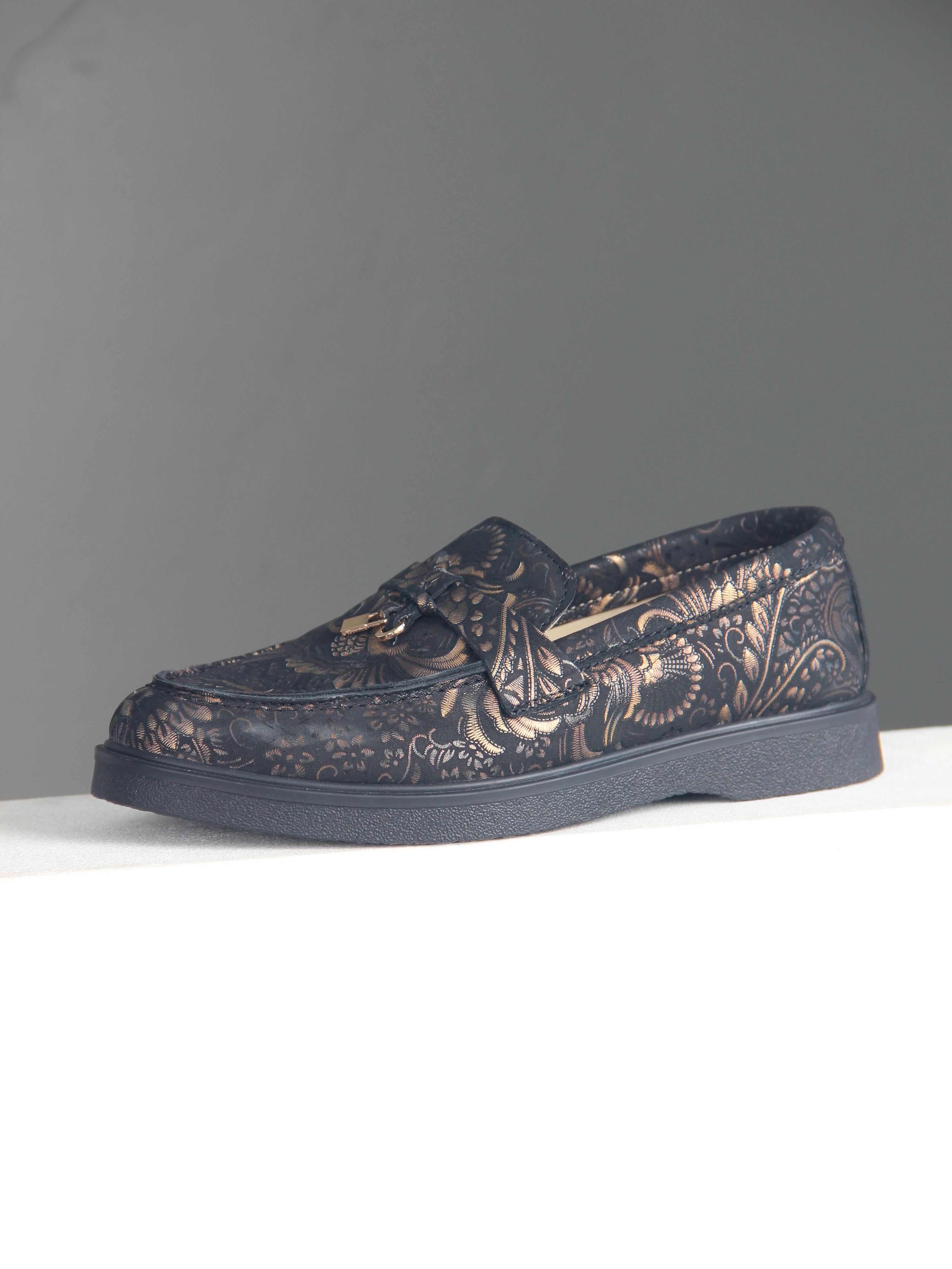 картинка Лоферы лоферы ED'ART 170.2699'bl. Черный грация от интернет магазина