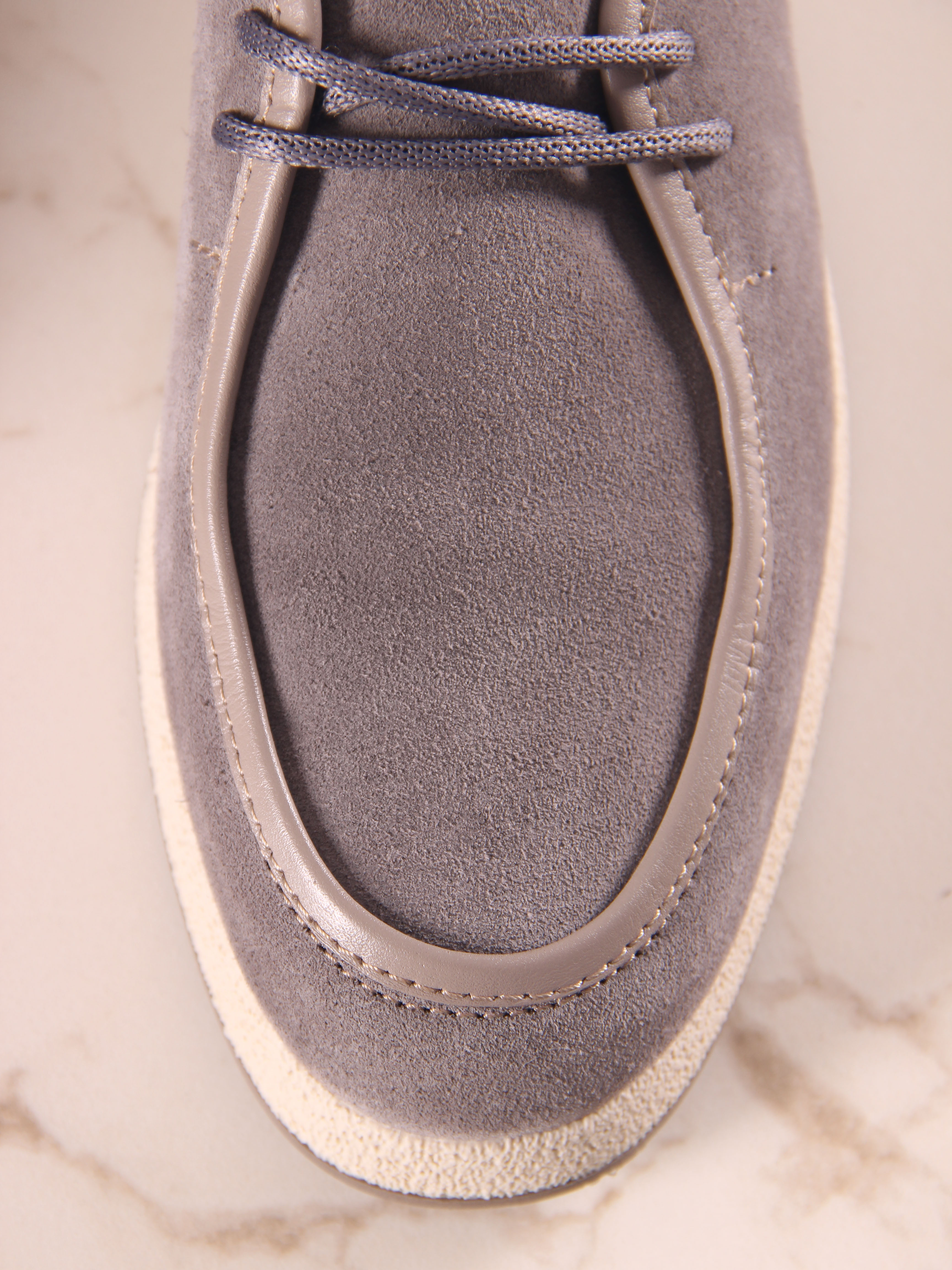 картинка Мокасины ED'ART 191.1607'be. серый замок замша от интернет магазина