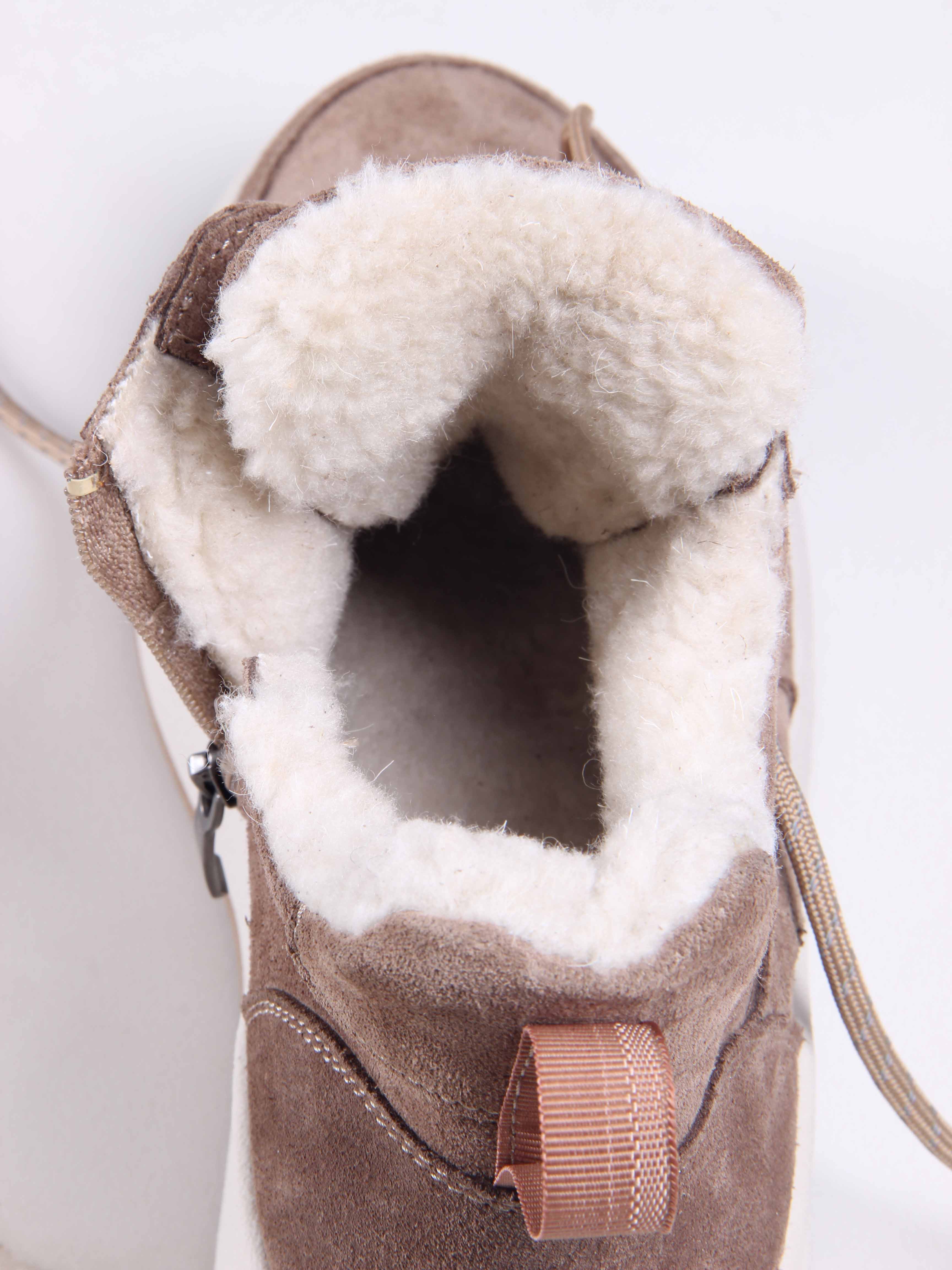 картинка Ботинки ED'ART 229.windy'be. Серо-коричневая замша от интернет магазина