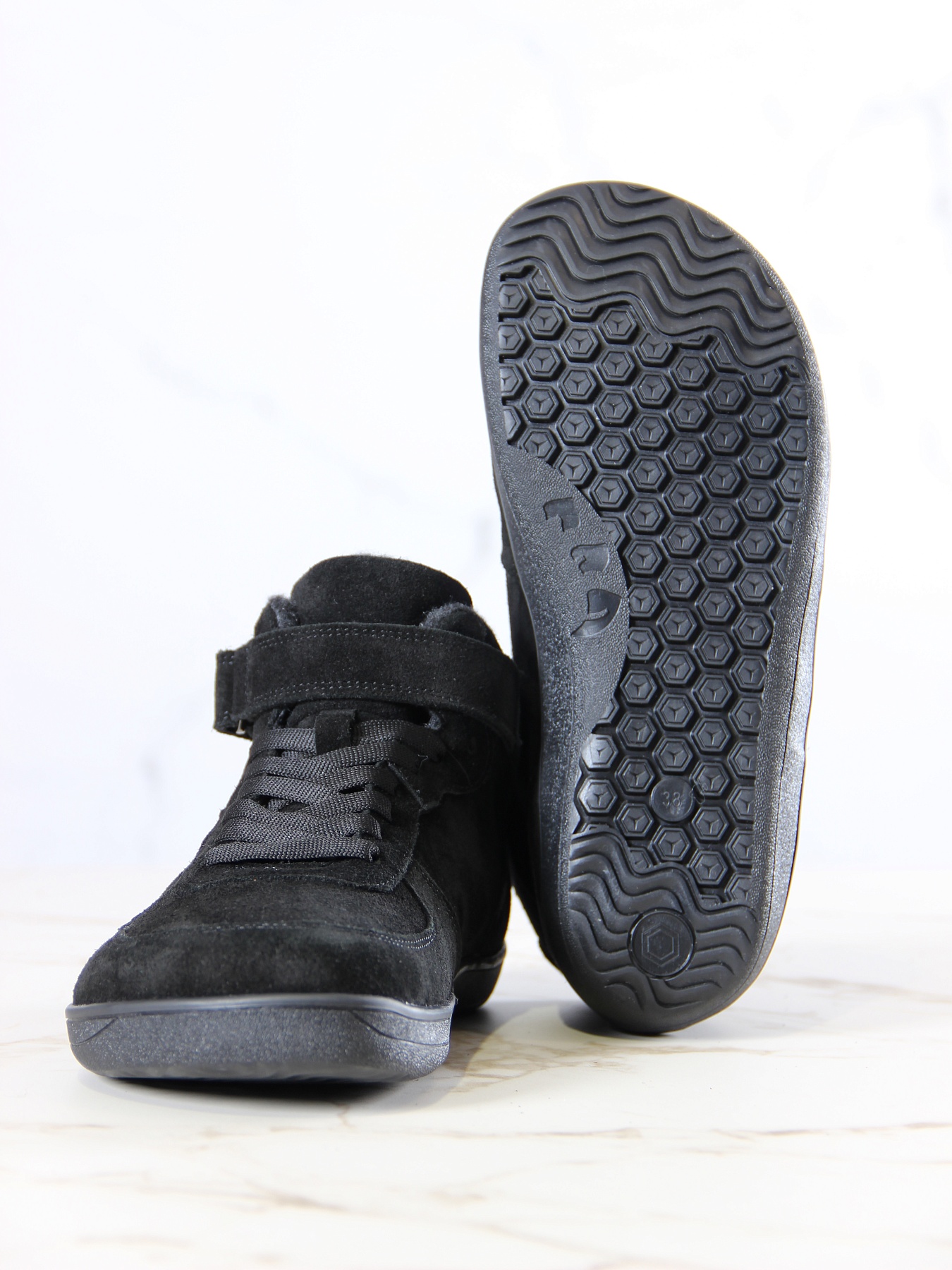 картинка Босоногие ботинки  ED'ART 211.NATA'bl.Черная замша от интернет магазина