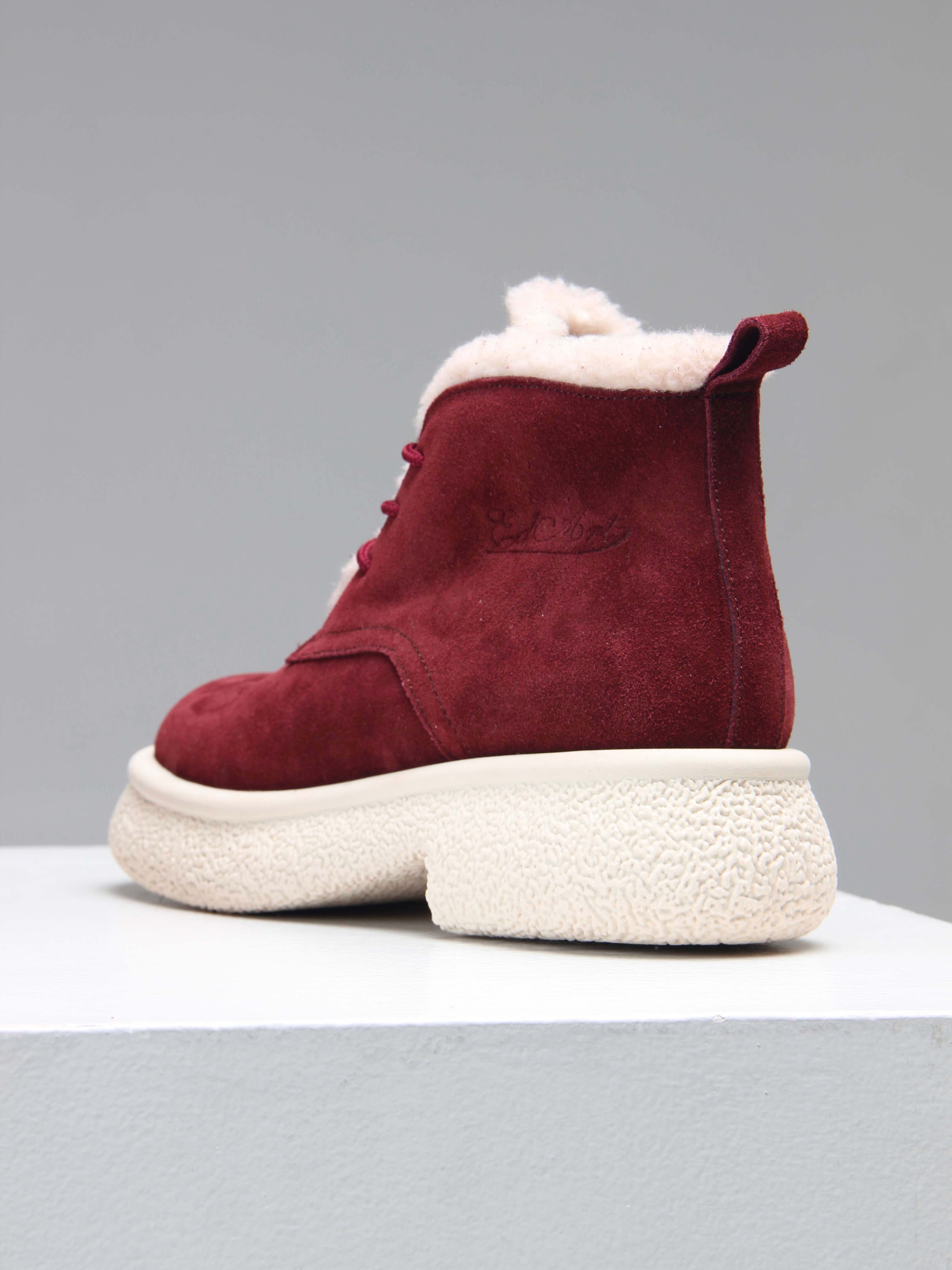 картинка Ботинки ED'ART 308.агата'w. бордo замша з от интернет магазина