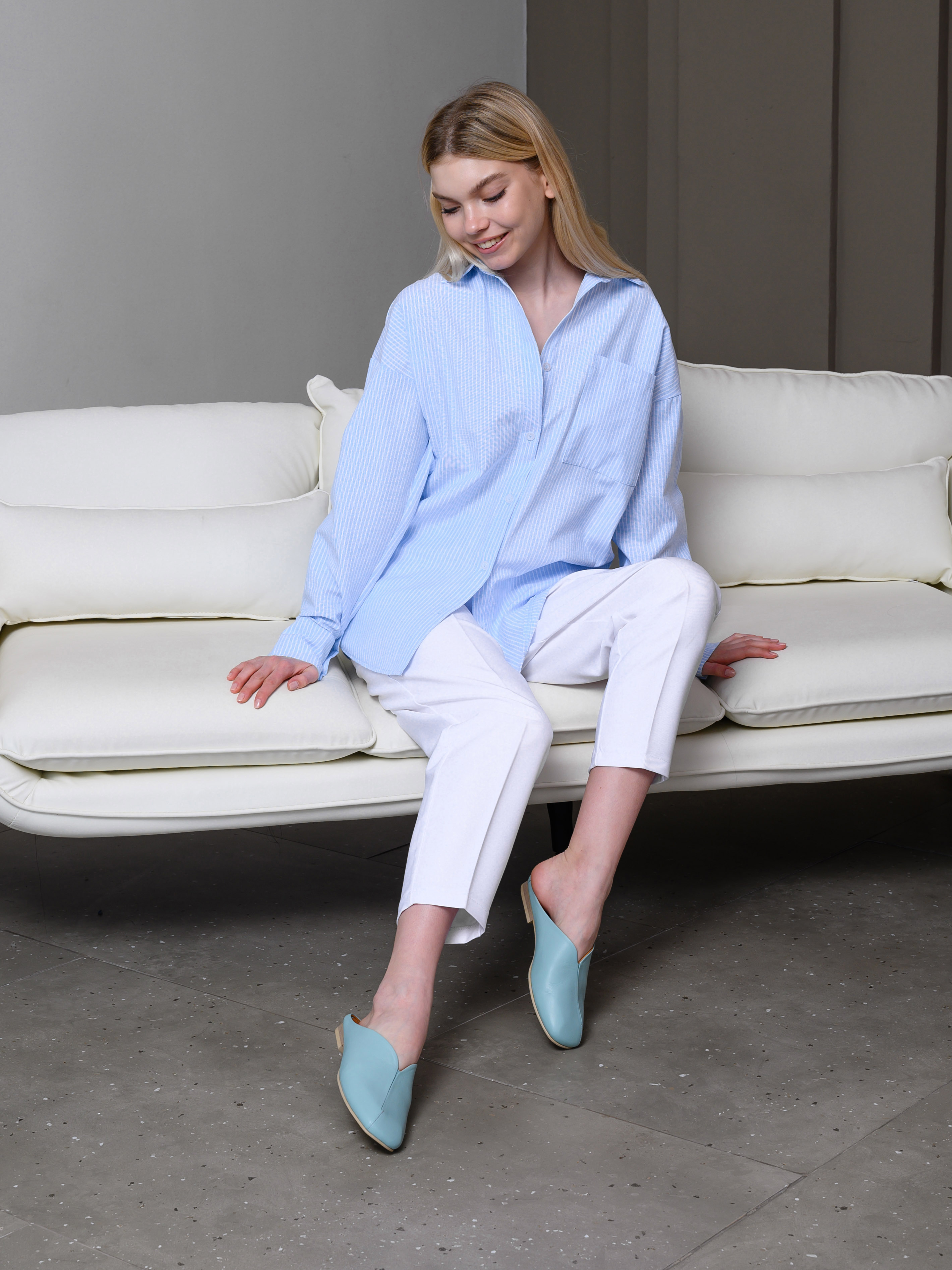 картинка Мюли ED'ART 1007.тунит205'be. Мята стар от интернет магазина