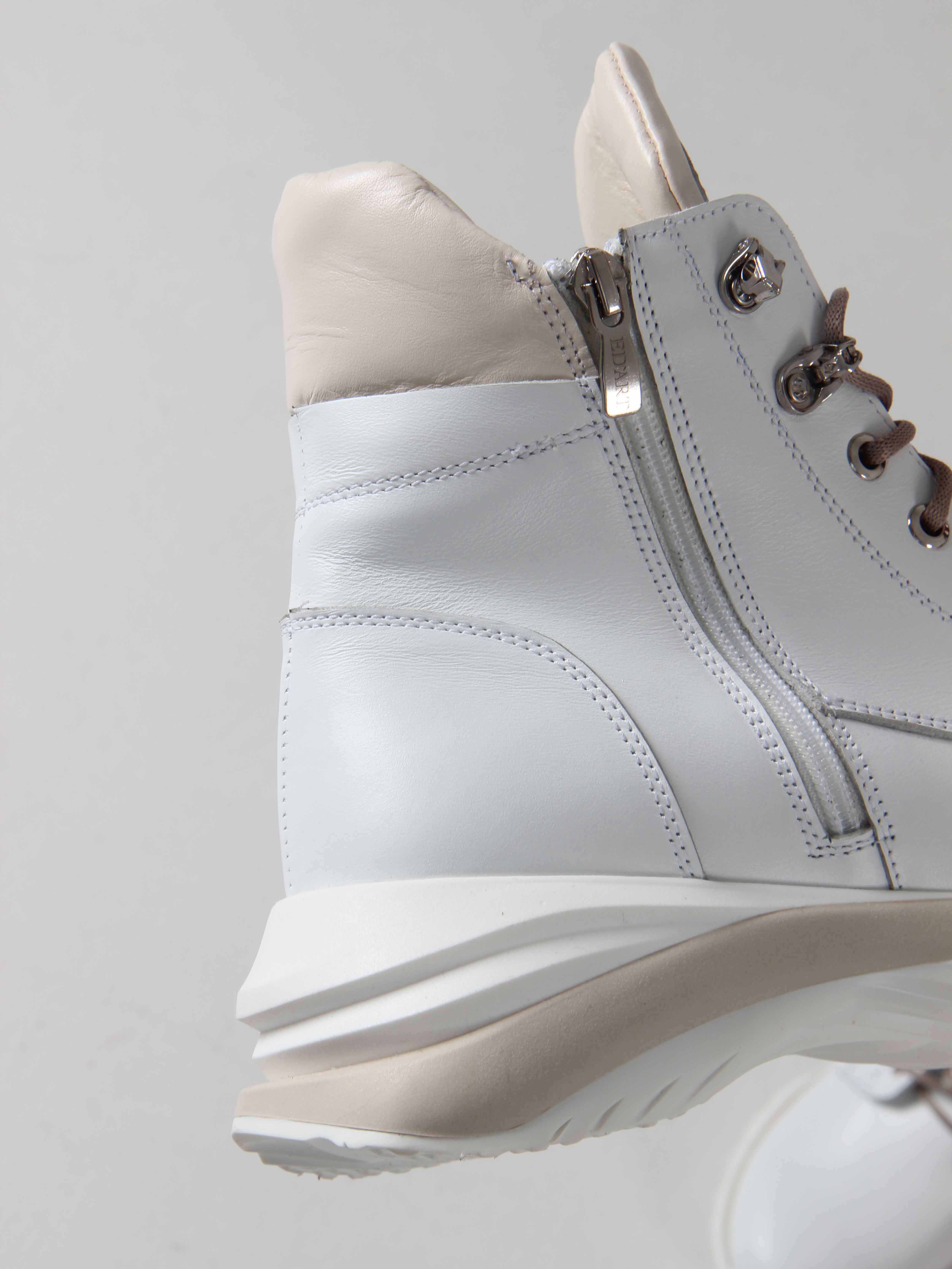 картинка Ботинки ED'ART 261.uno2'w.Белый бежевый от интернет магазина