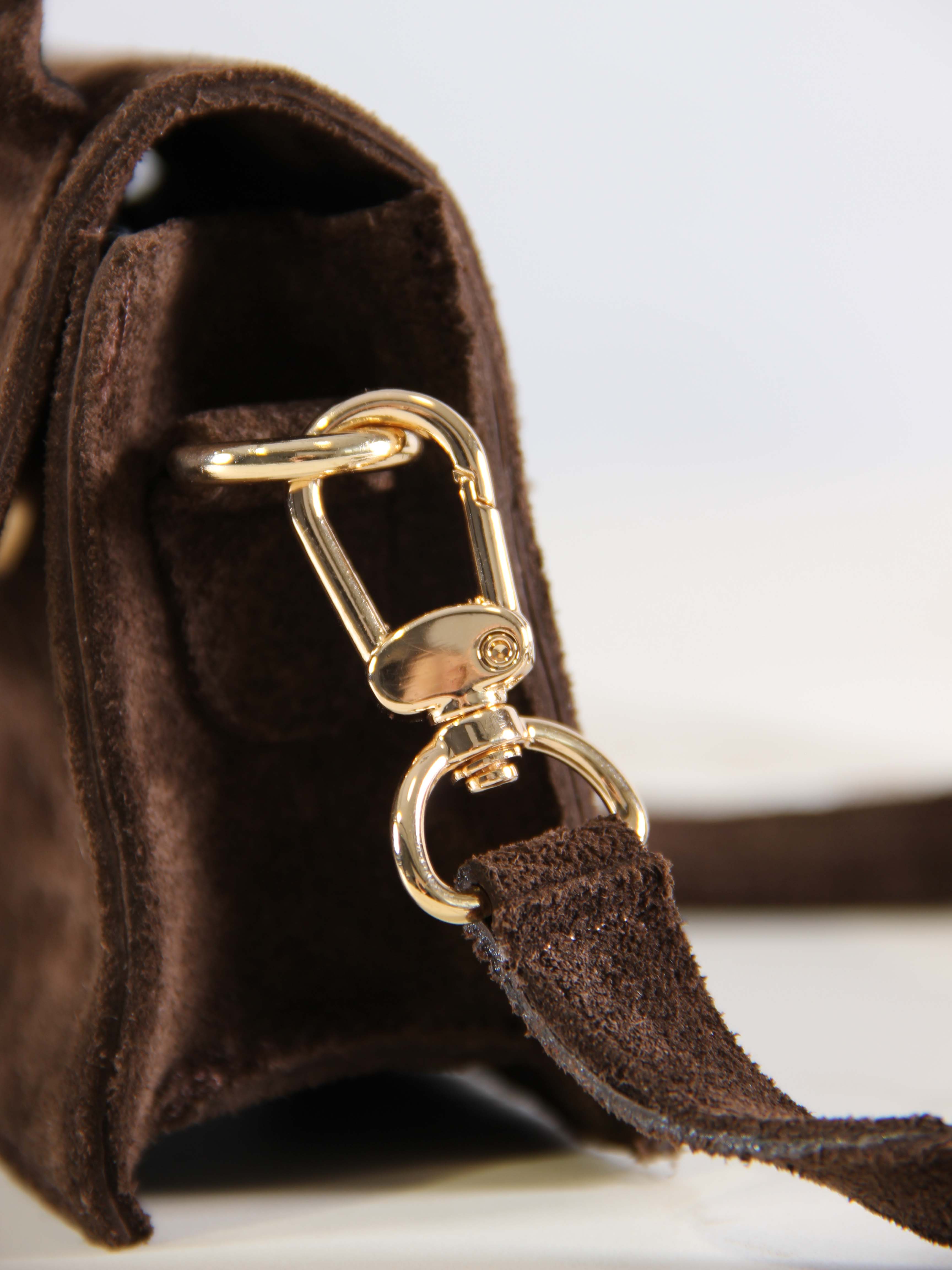 картинка Сумка ED`ART  J 01.Коричневая замша от интернет магазина