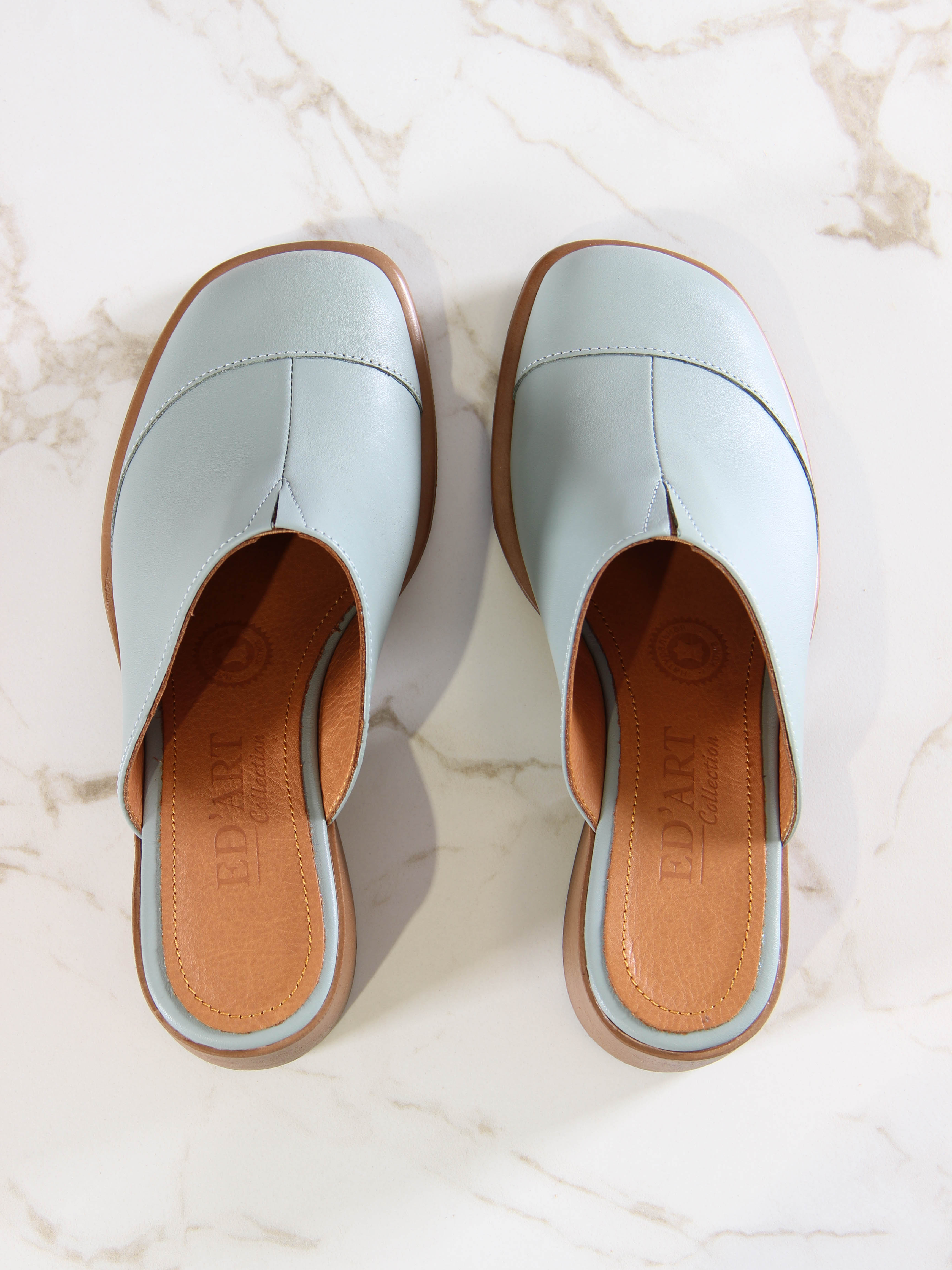 картинка Сабо ED'ART 5132.23663'br.Авокадо лион+коричневый от интернет магазина