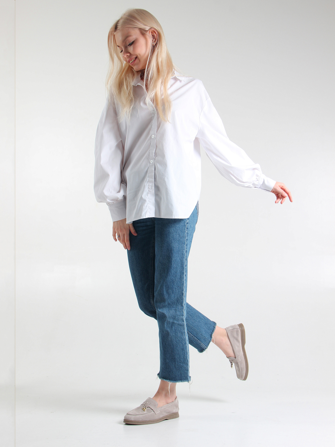 картинка Лоферы лоферы ED'ART 170.2614'be. Каменный замша от интернет магазина