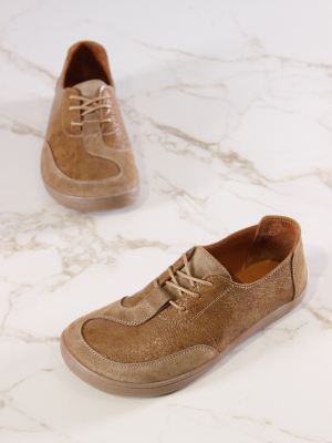 Кеды ED'ART 188.nata'br.Карамельный наплак+карамельная замша